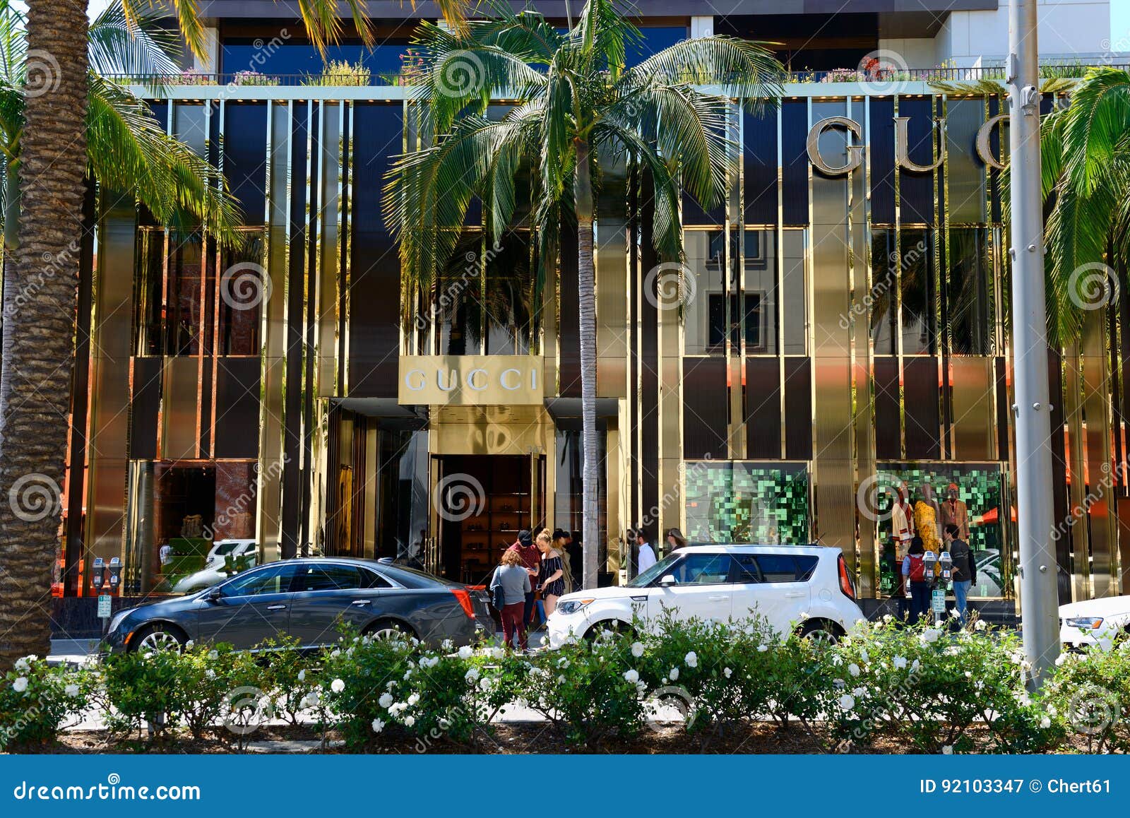 Gucci Store in Rodeo Drive Street Editorial Photography - Image of people,  high: 92103347