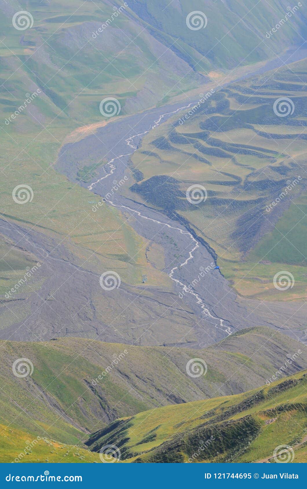 gudiyalchay river and glacial valley near shahdag national park, azerbaijan, in the greater caucasus range
