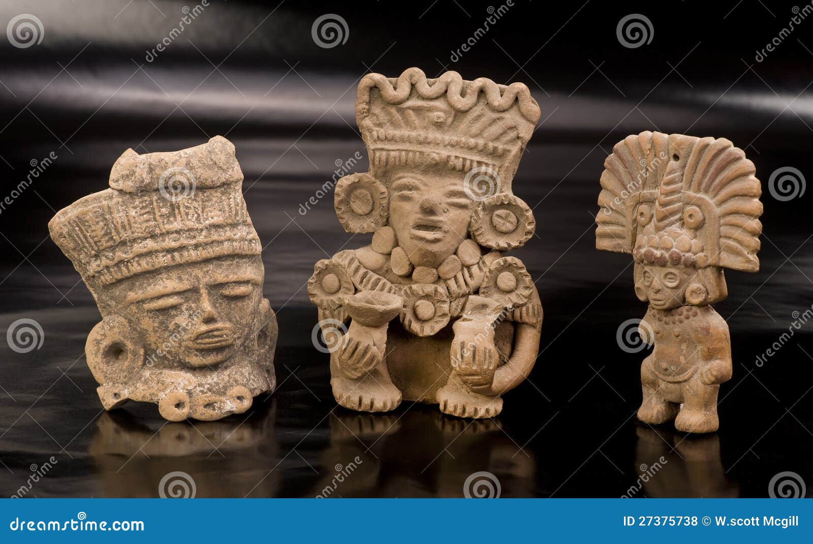 Guerreros Precolombinos. Fotos de archivo libres de 