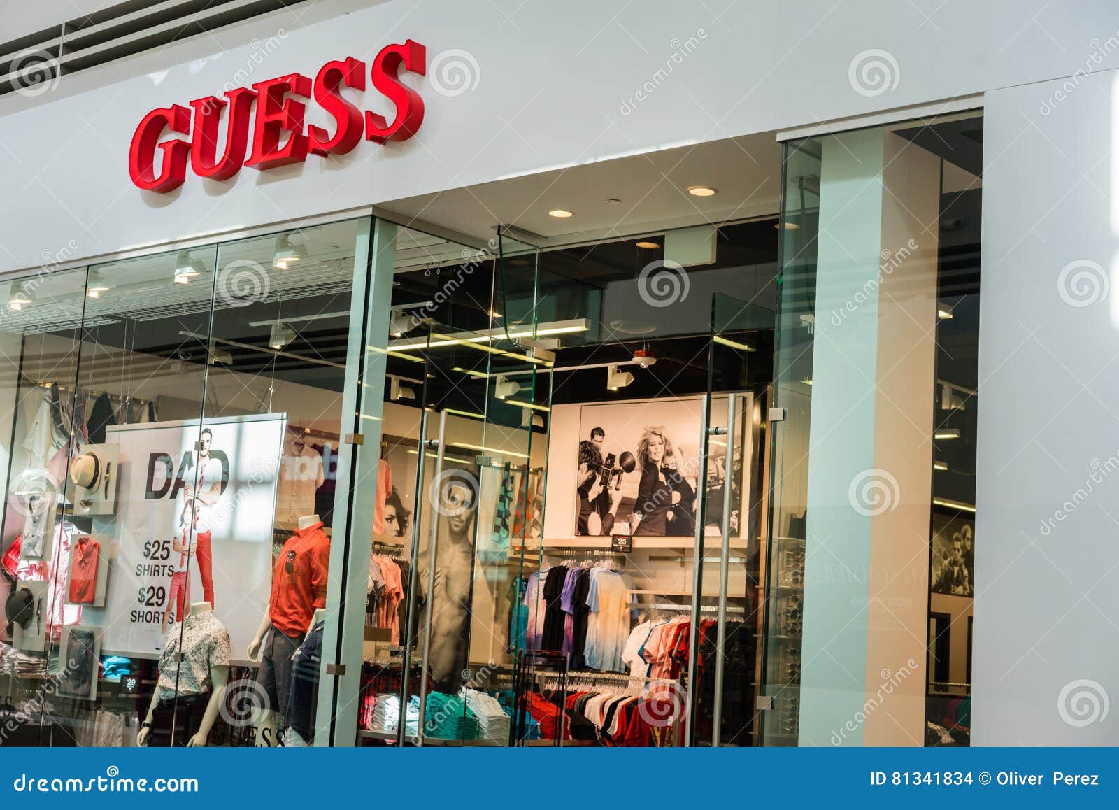 Guess clothing store editorial stock image. Image of outlet - 81341834