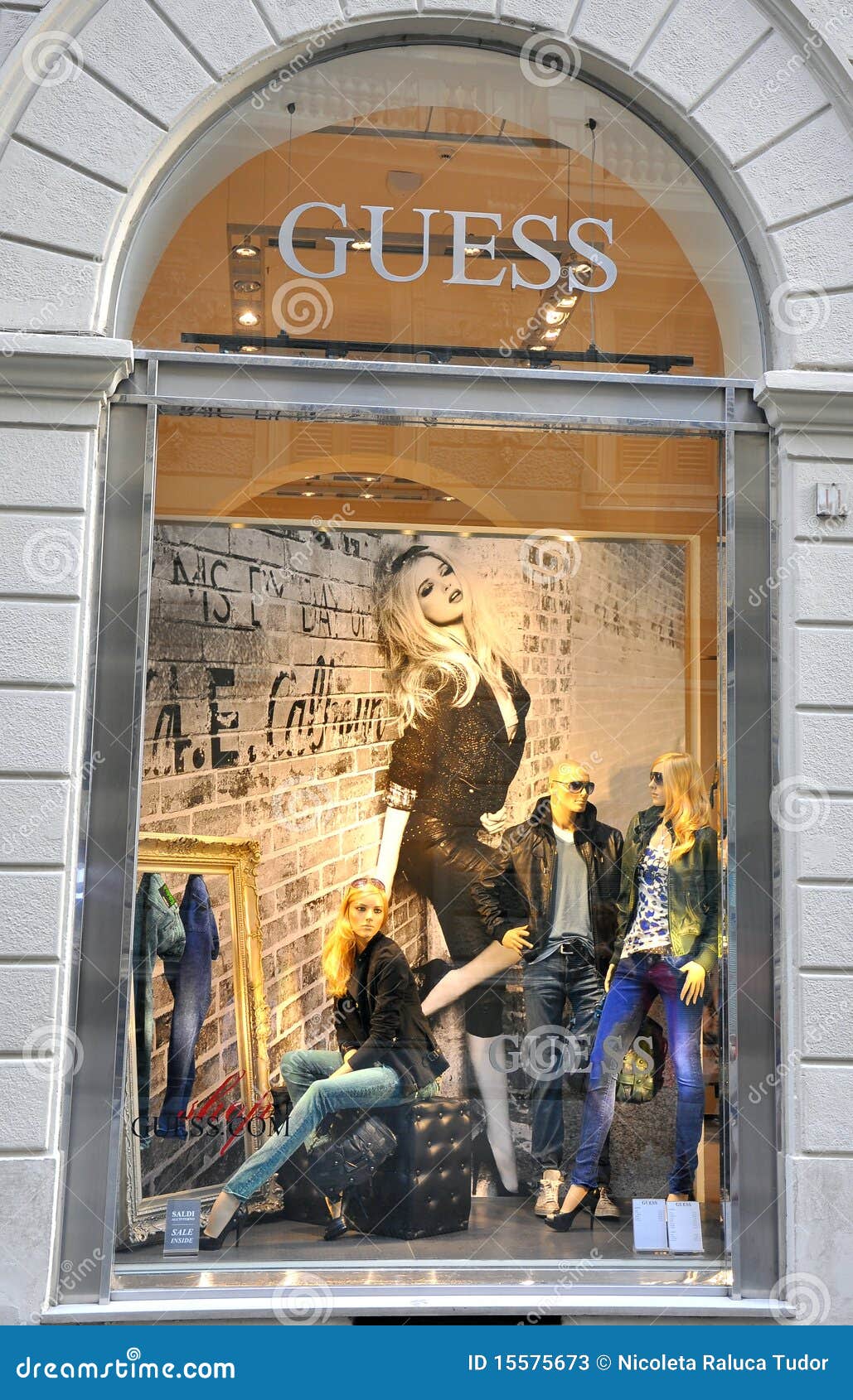 Guess Fashion Shop in Italy Editorial Stock Photo - Image famous, guess: 15575673