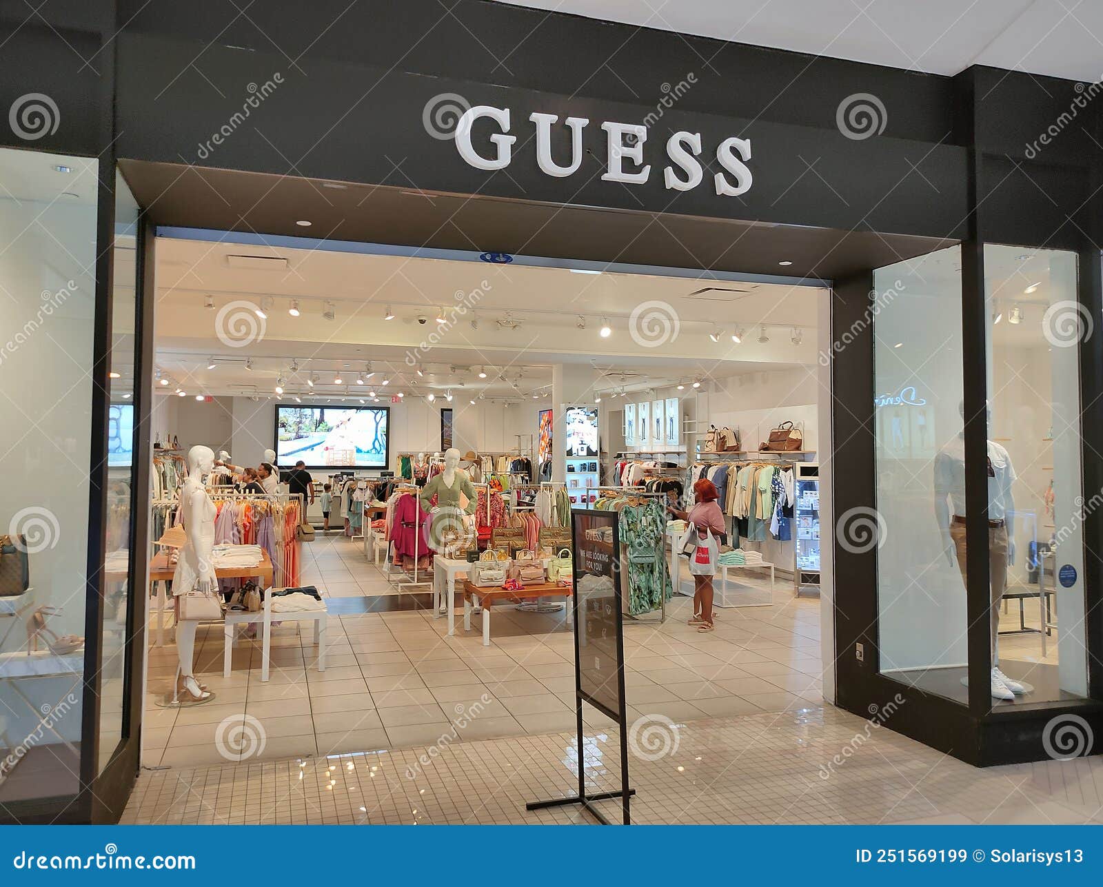 Guess Store in the Aventura Mall, Florida, USA Editorial Stock Image -  Image of business, front: 251569199