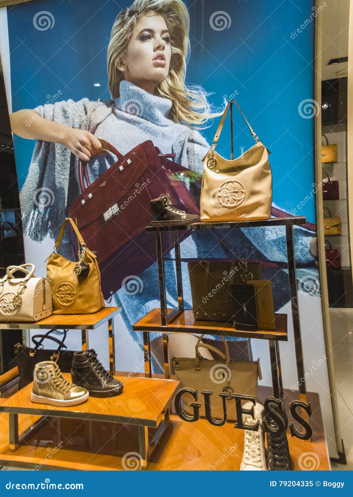 Guess store editorial image. Image of shopping, - 79204335