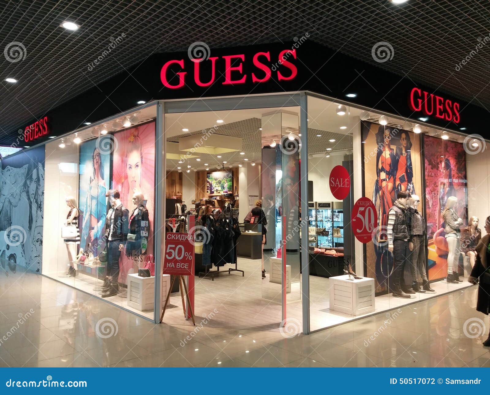 Guess store editorial photography. Image of black, create - 50517072