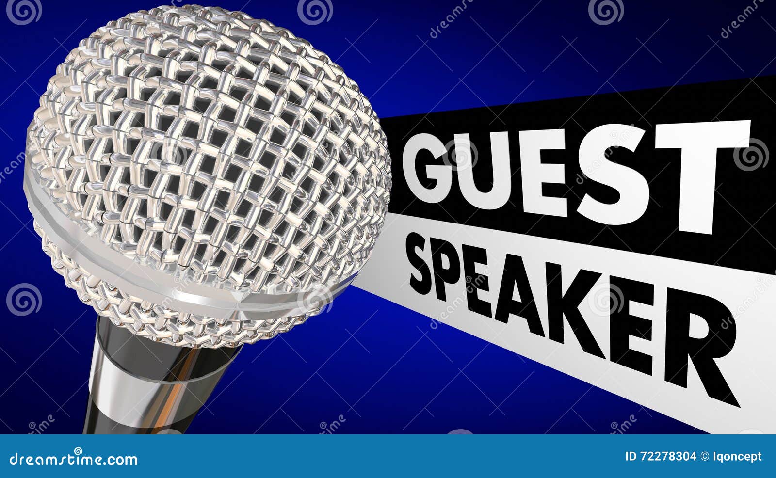 guest speaker microphone words introduction