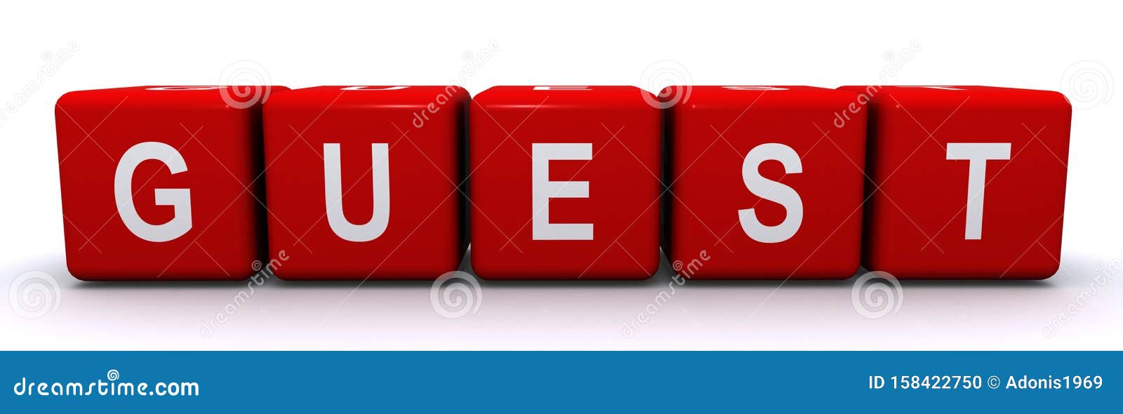 Guest word cube on white stock illustration. Illustration of france