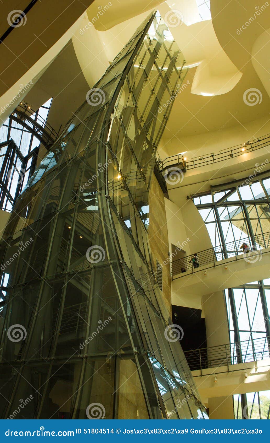 Guggenheim Museum Bilbao Basc Country Spain Inside View