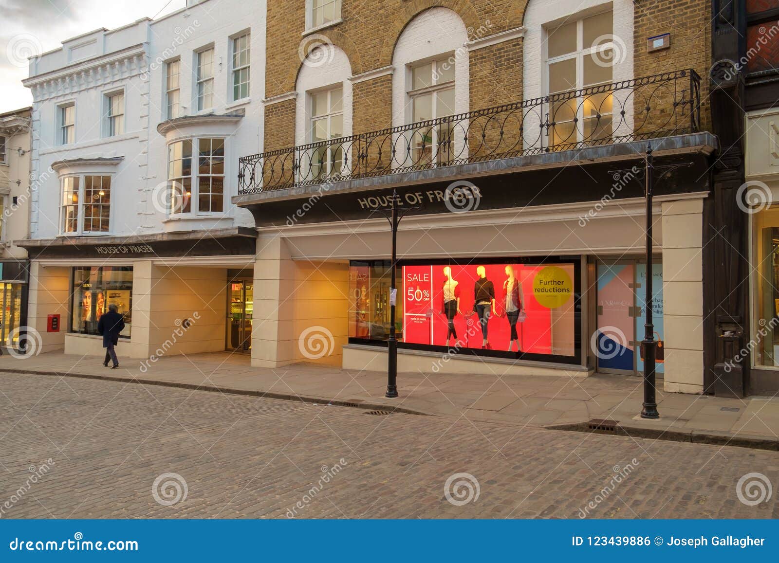 Guildford, UK - March 21st 2018: House of Fraser Department Store is a  Prominent Store in the High Street. Editorial Photo - Image of shopping,  house: 123439886