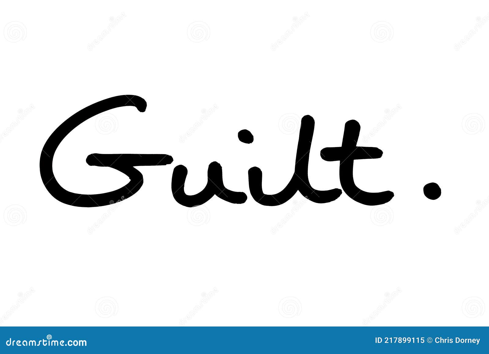 Guilt stock illustration. Illustration of message, remorse 217899115