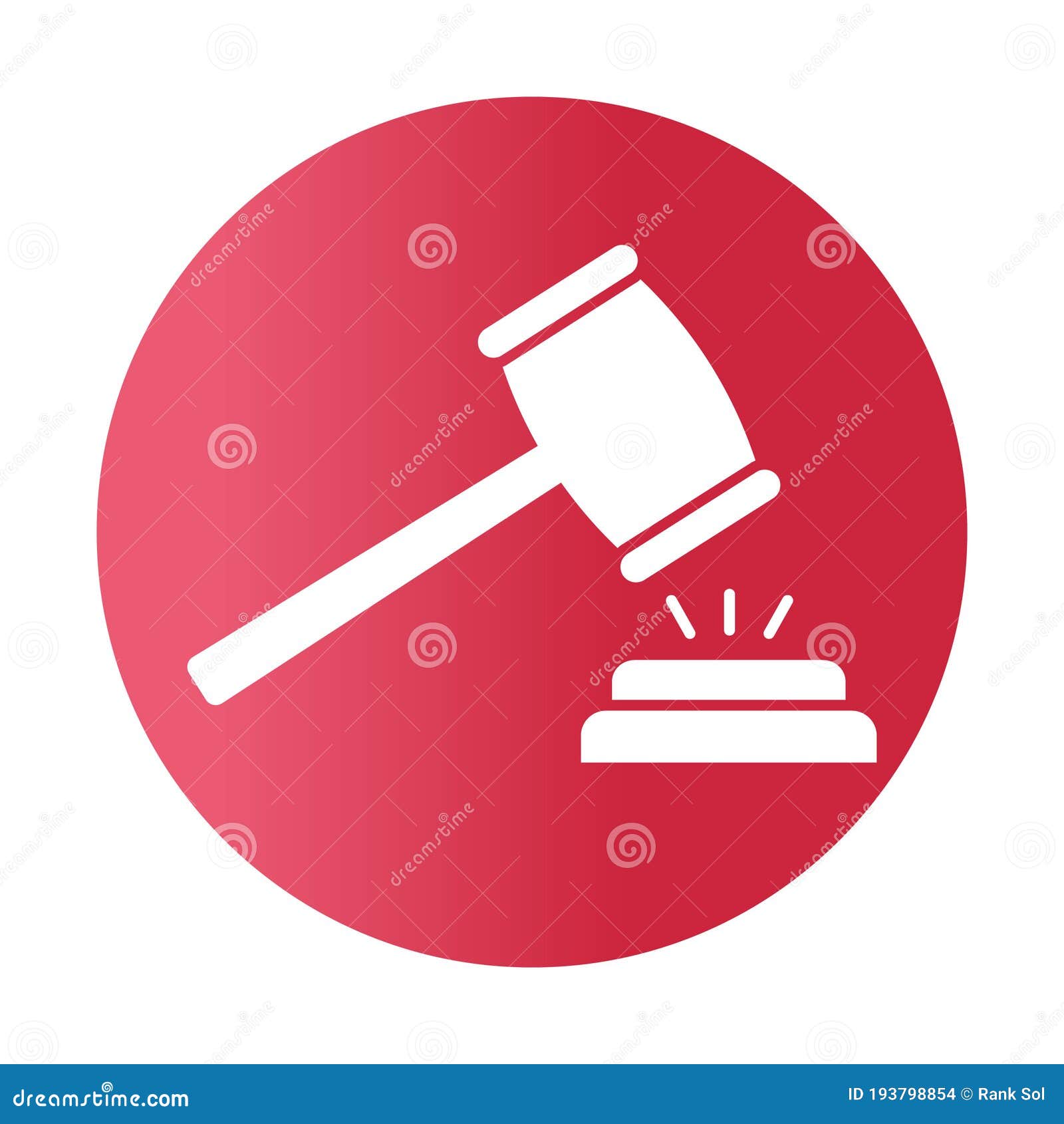 guilt  white glyph with color background  icon which can easily modify or edit