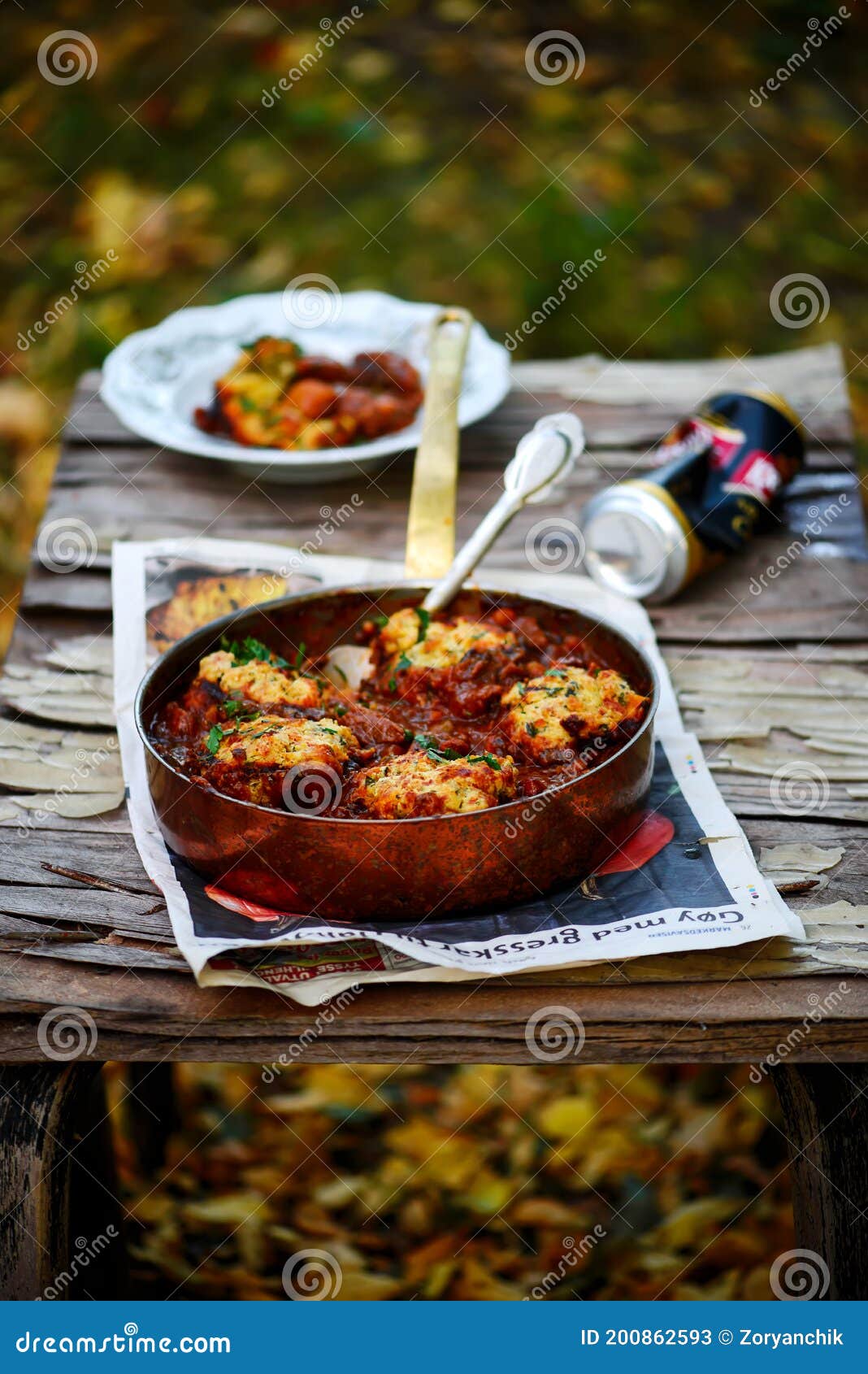 guiness beef stew with cheddar herb dumplings.. style vintage