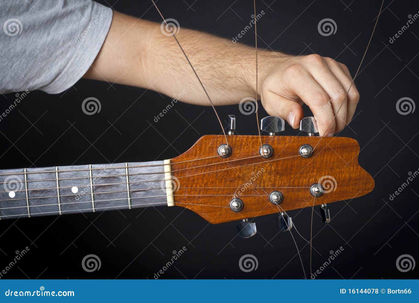 Guitar adjustment stock photo. Image of acoustic, finger 16144078