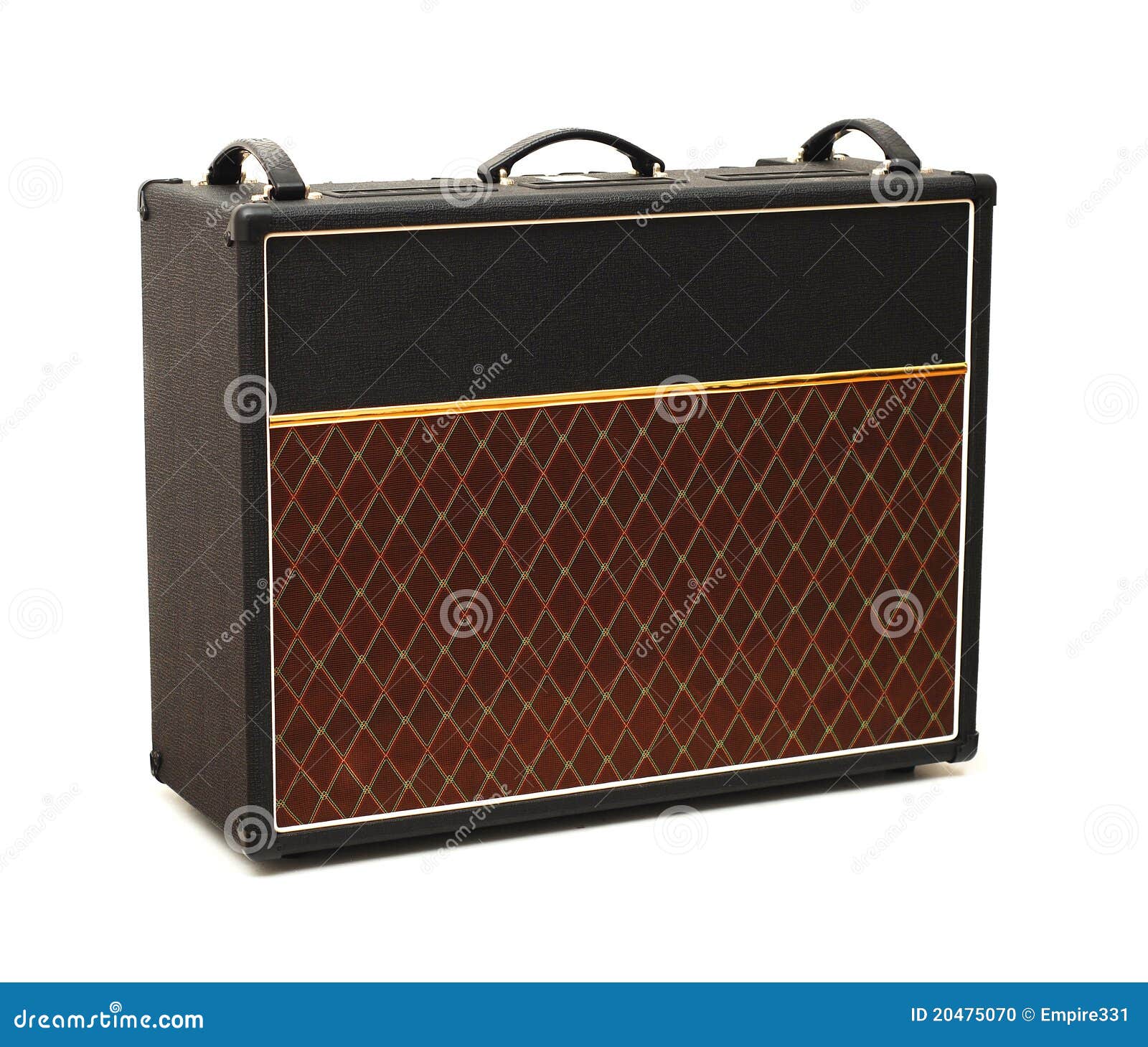 Guitar Amplifier With Dials And Controls For Volume, Gain, Bass, Treble