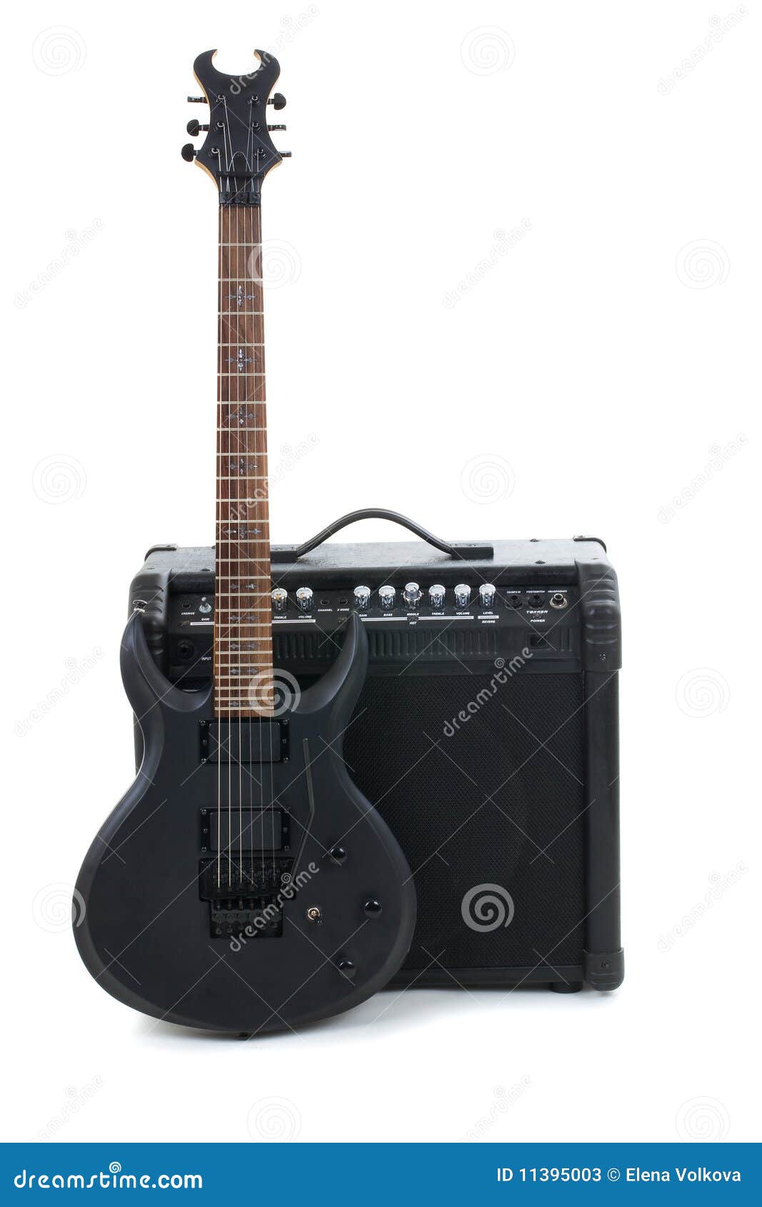 Guitar Amplifier and Electricguitar Stock Image Image of sound