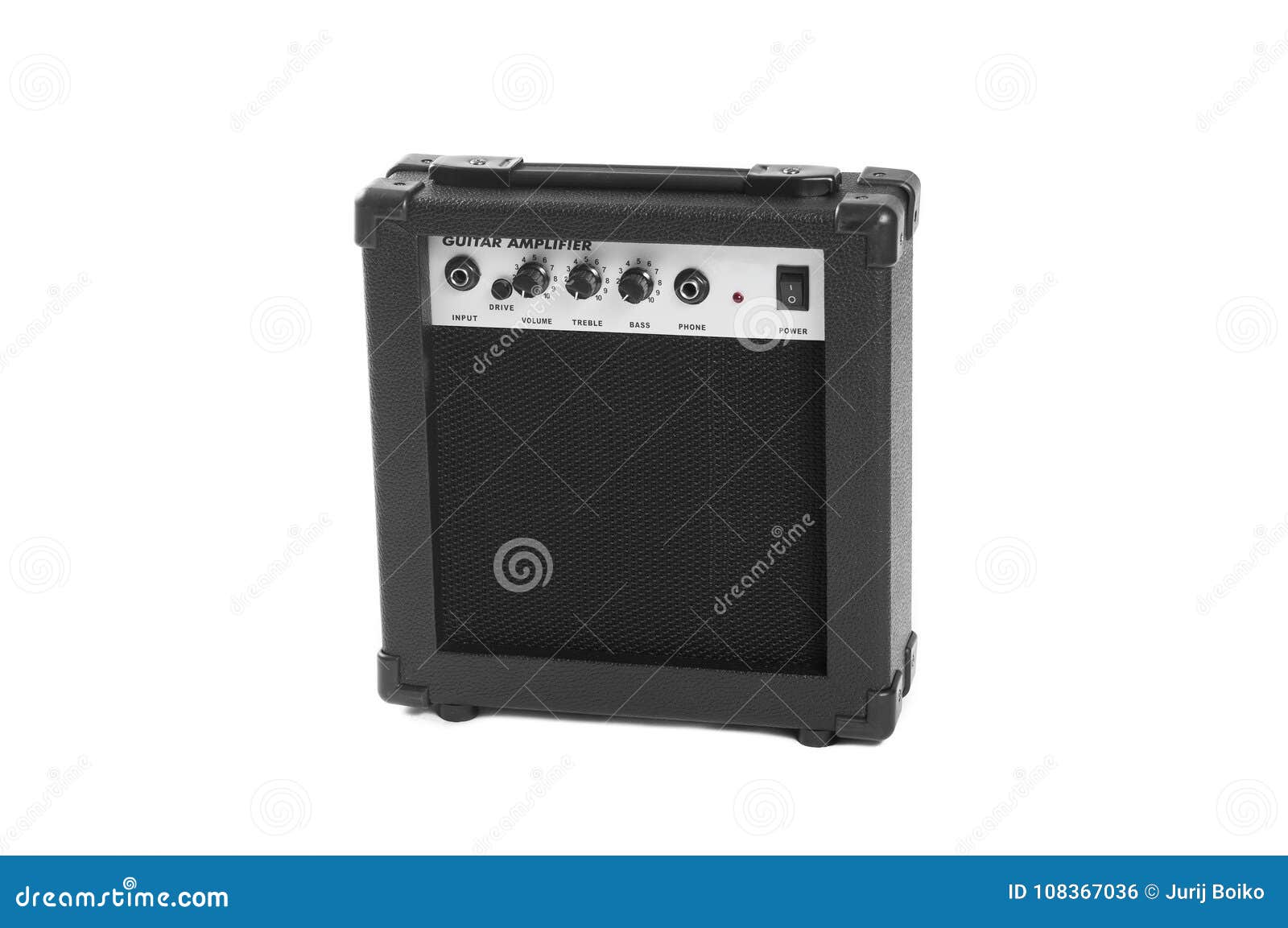 Guitar Amplifier Isolated on White Background. this Has Clipping Path