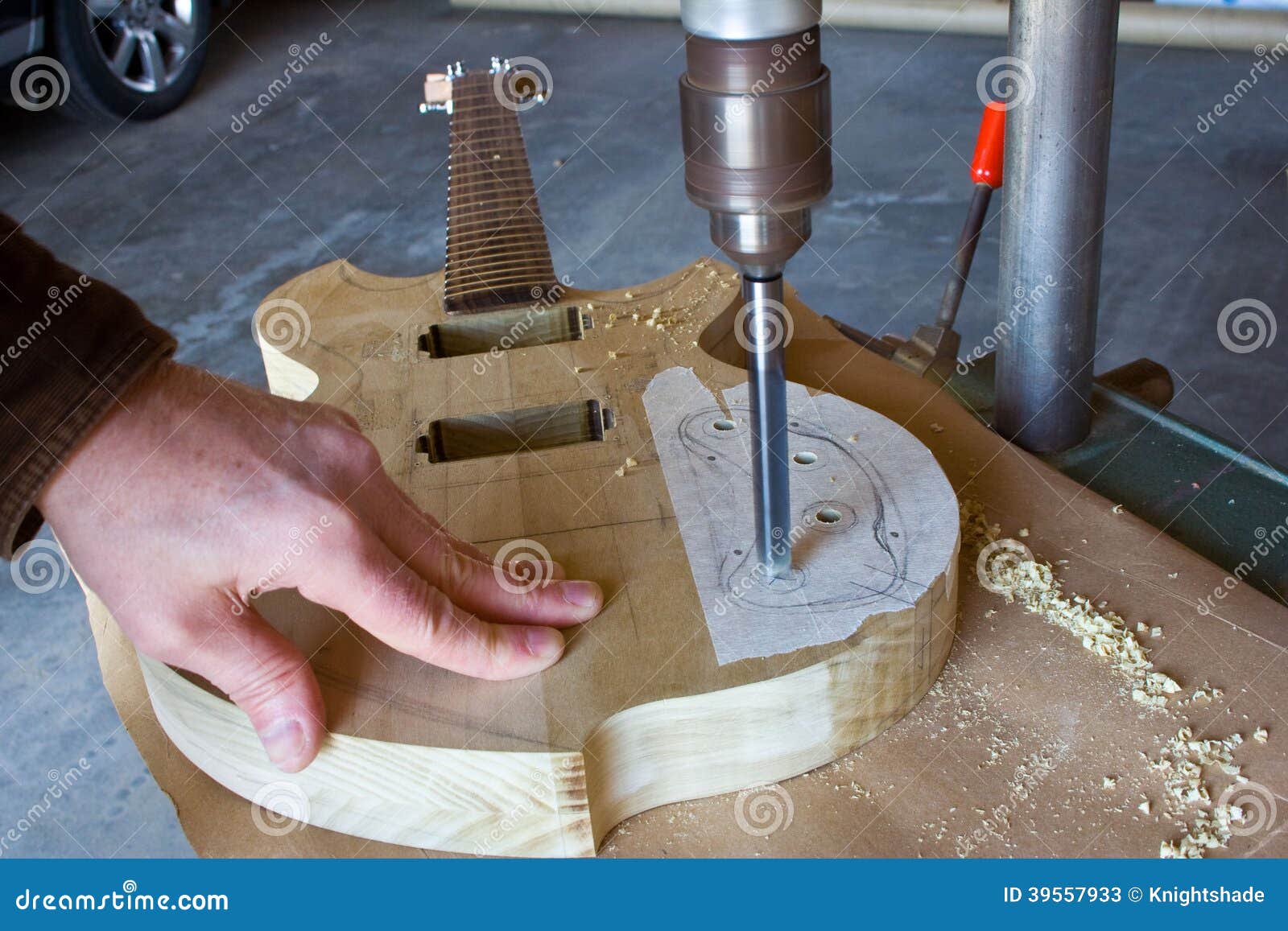 Guitar building stock image. Image of luthier, skill 39557933