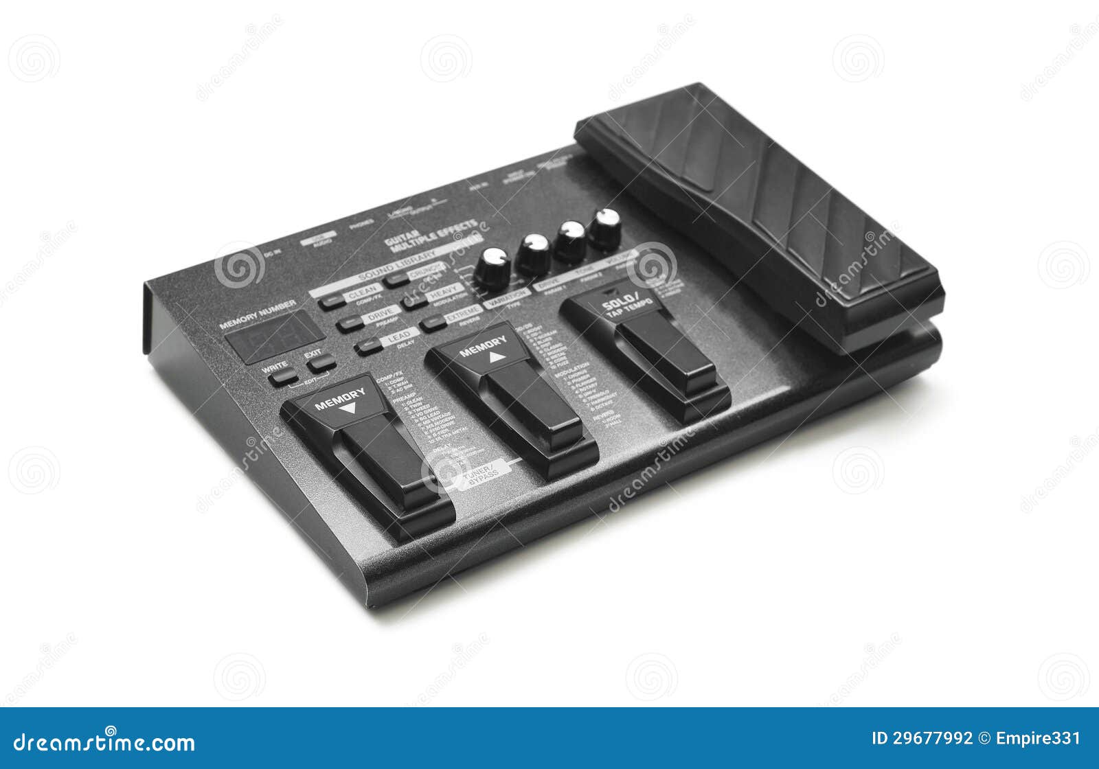 Guitar effect stock photo. Image of electronic, guitar 29677992