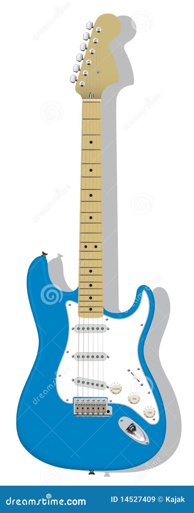 Guitar Fender Stratocaster Vector Stock Vector Illustration of