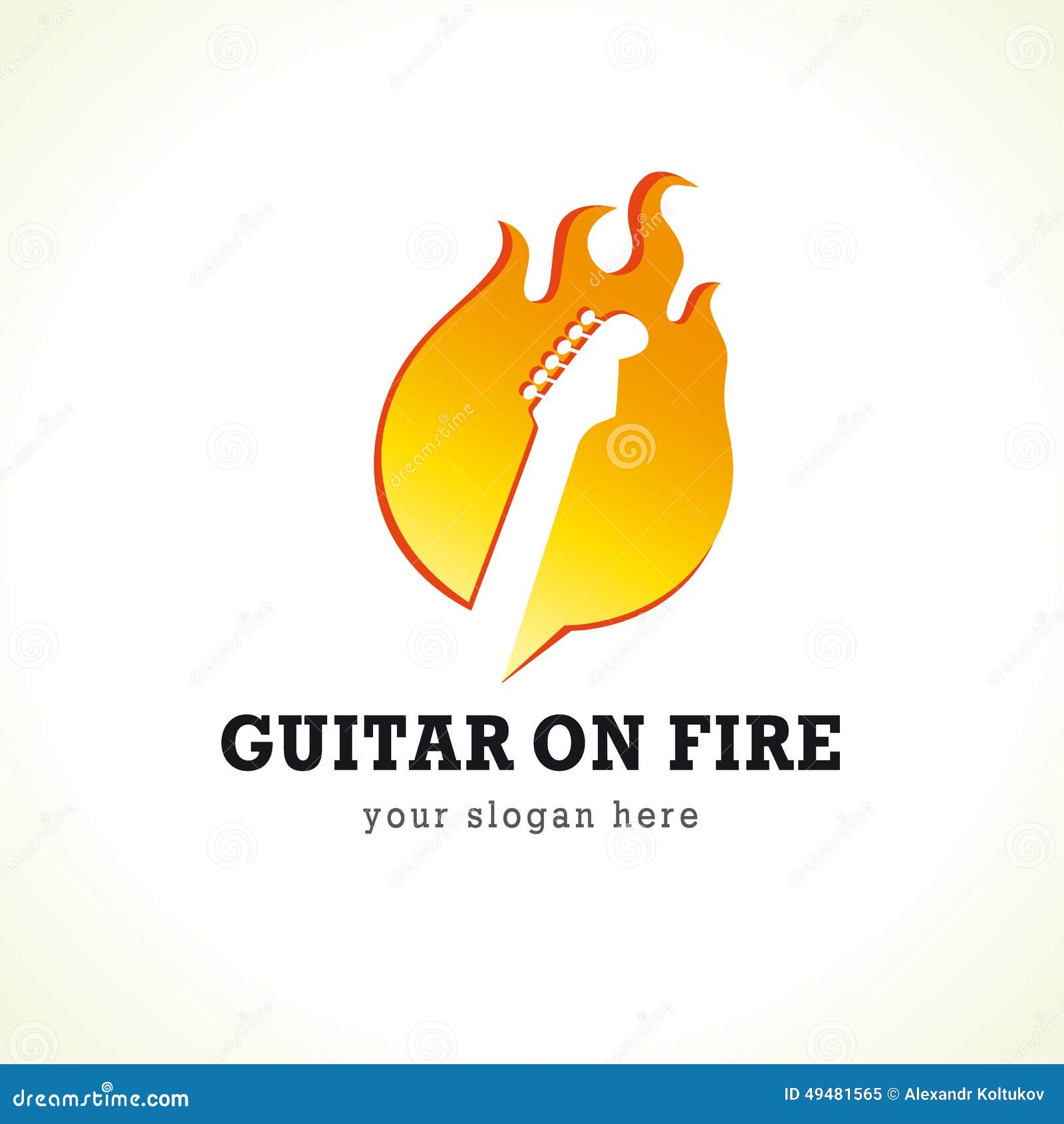 Rock Concert Vector Logo Stock Illustration Illustration Of Fretboard