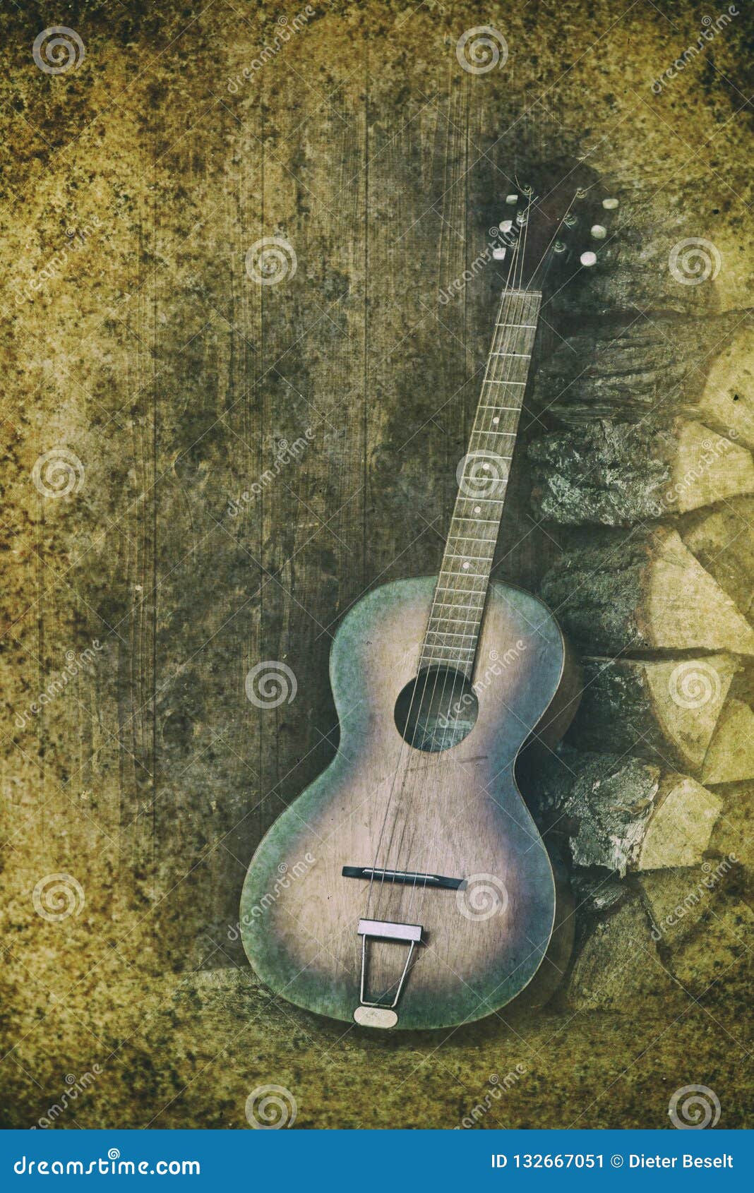 Guitar in Grunge stock image. Image of culture, grunge 132667051