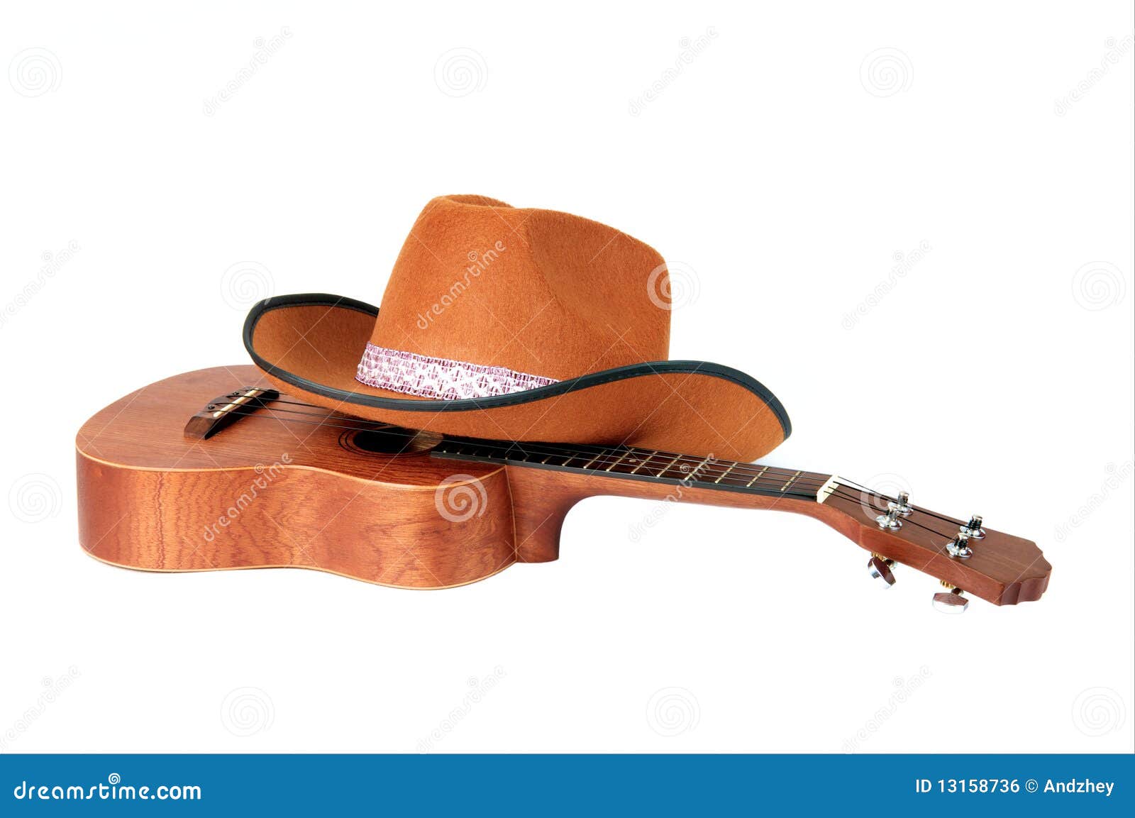 Guitar and Hat stock photo. Image of guitar, clothing 13158736