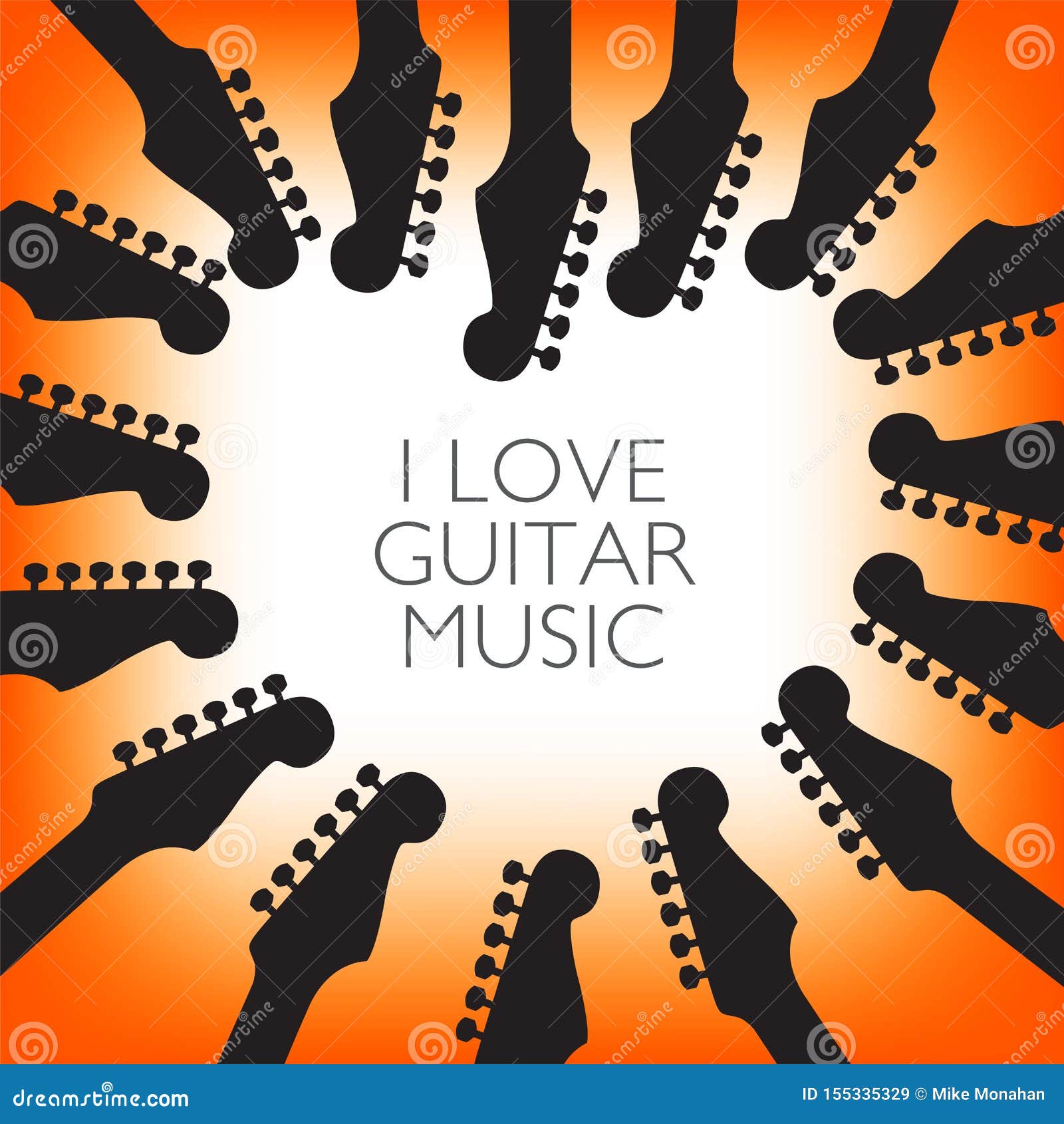 guitar headstocks form a heart
