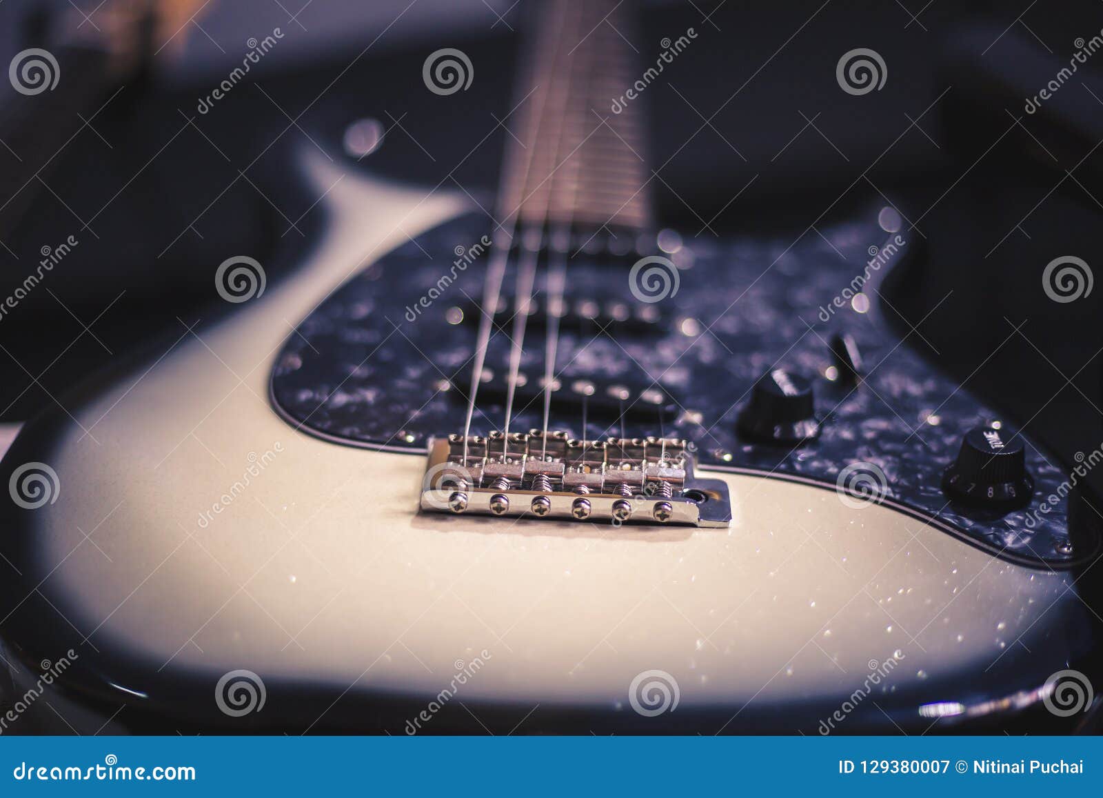 Guitar instrumental stock image. Image of rock, audio 129380007