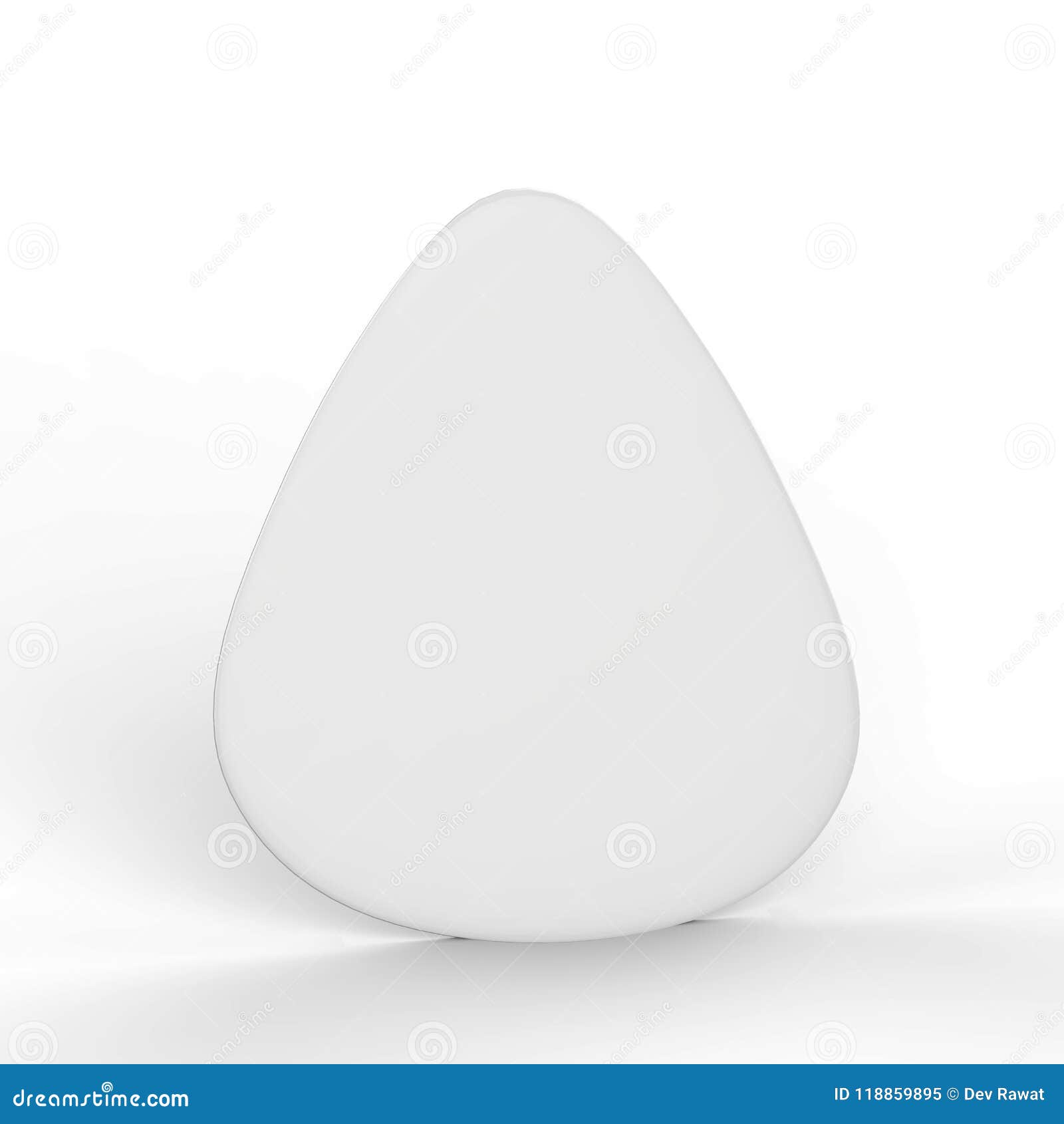 Download Guitar Pick Mock Up On Isolated White Background Stock ...