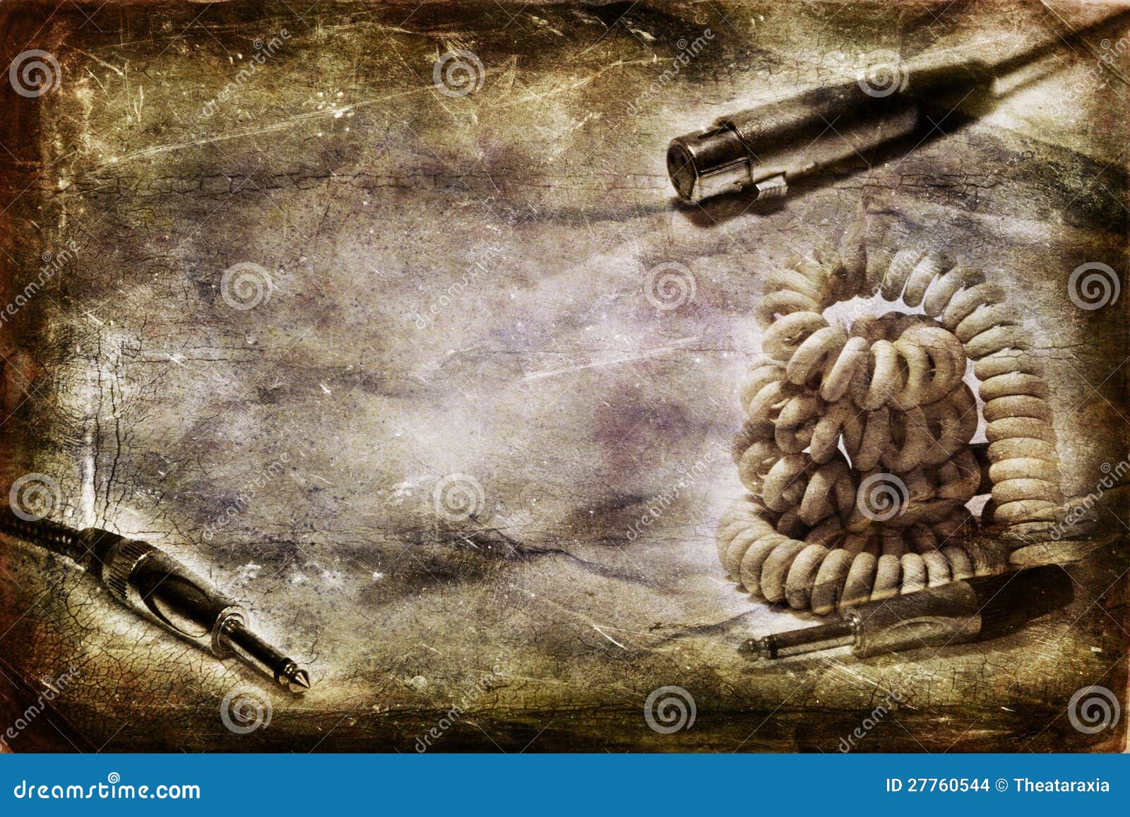 Guitar and Mic jack stock illustration. Illustration of audio 27760544