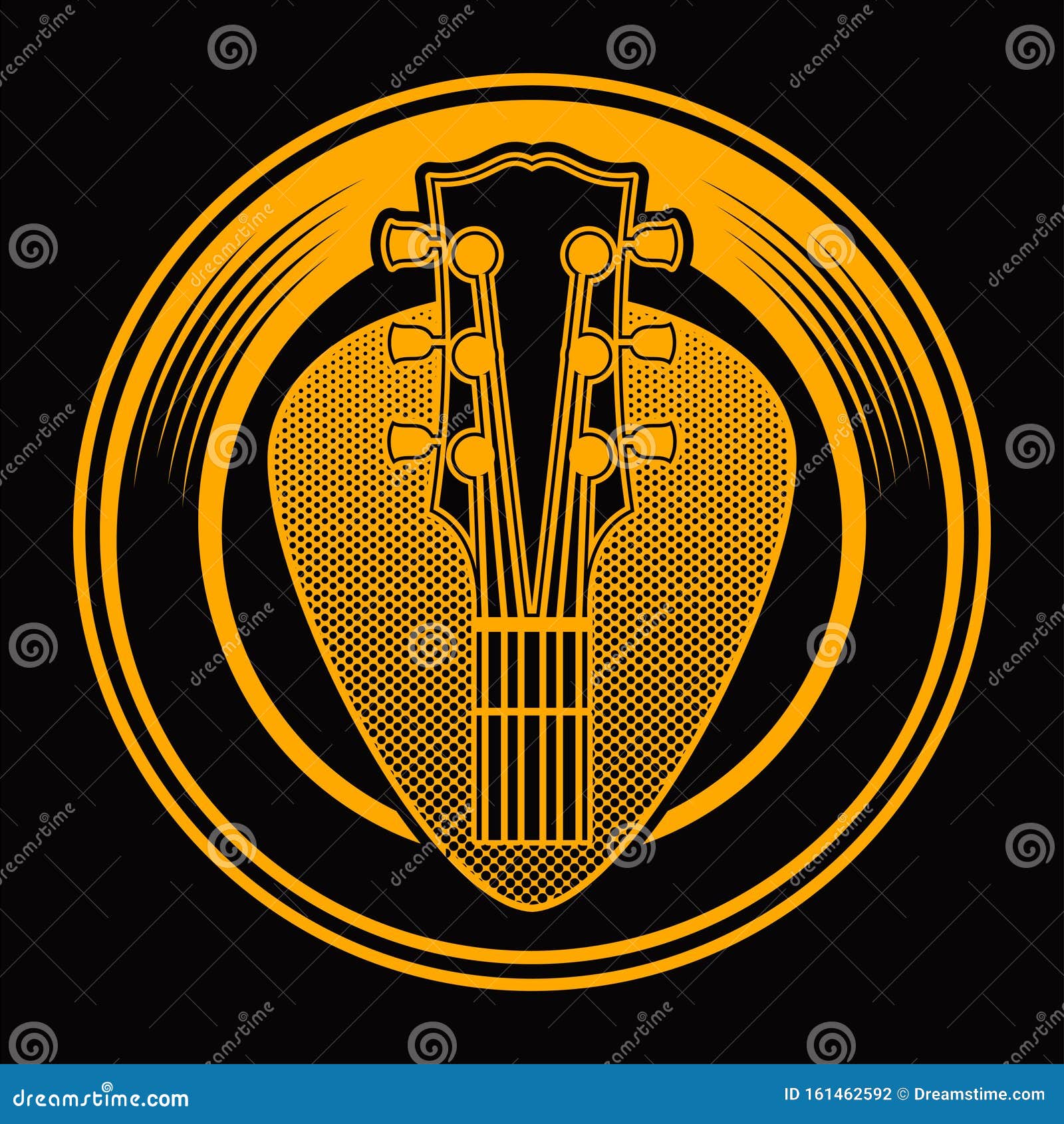 Guitar Neck Background Illustration Stock Illustration - Illustration