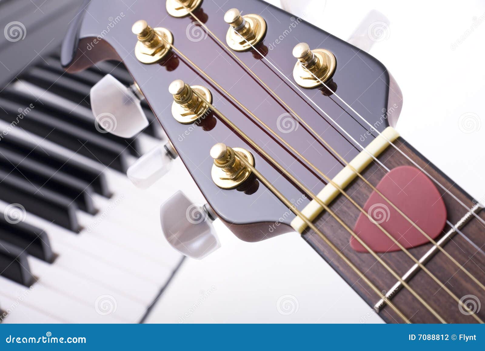 Guitar and piano stock photo. Image of musical, diminishing 7088812