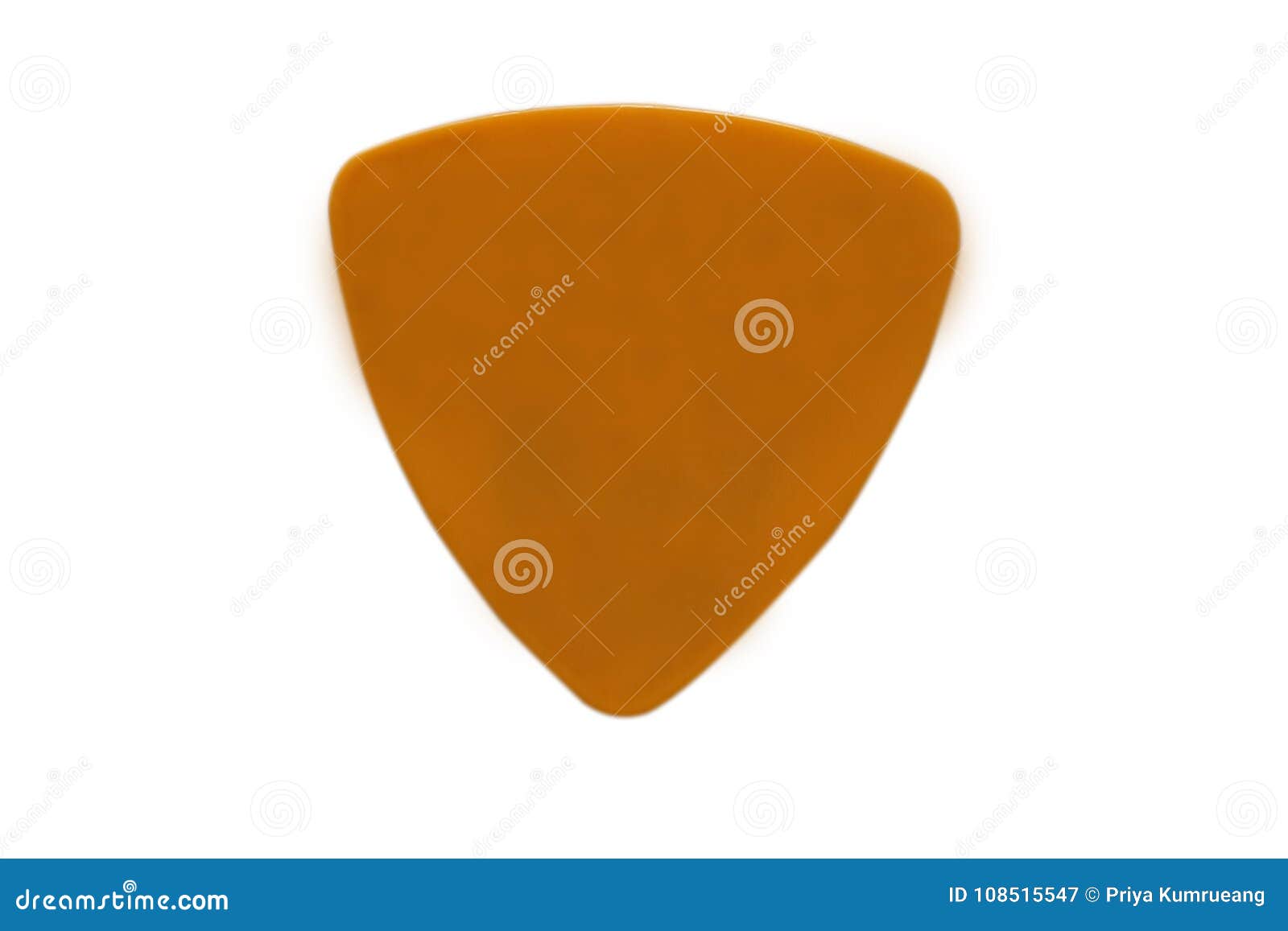 Guitar Pick Isolated on White Background. Stock Image - Image of plate