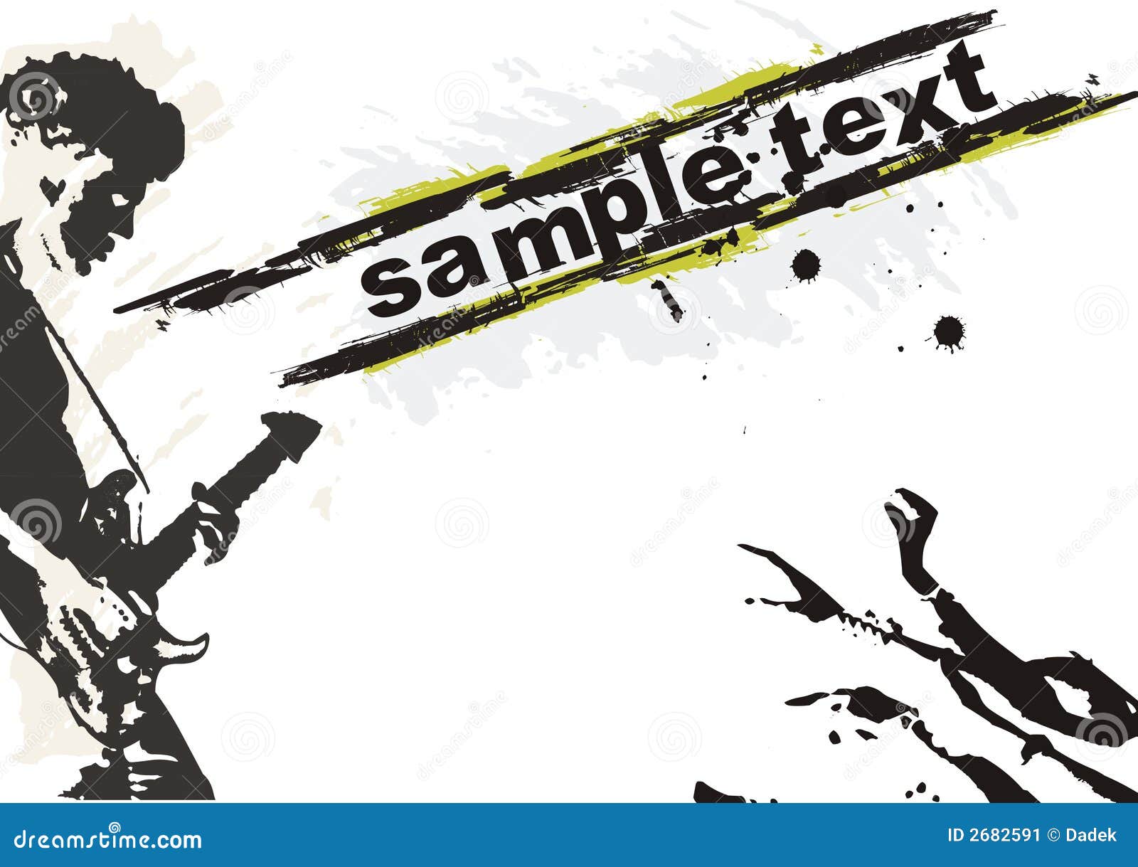 Guitar player stock vector. Illustration of happiness - 2682591