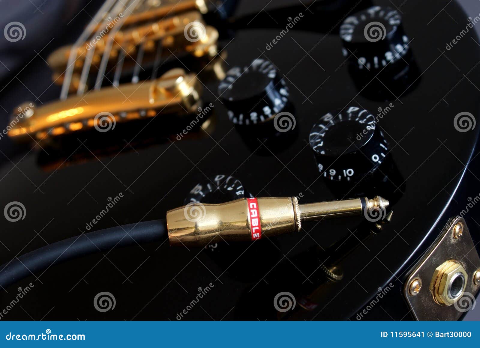 Guitar plug stock image. Image of guitar, electricity 11595641