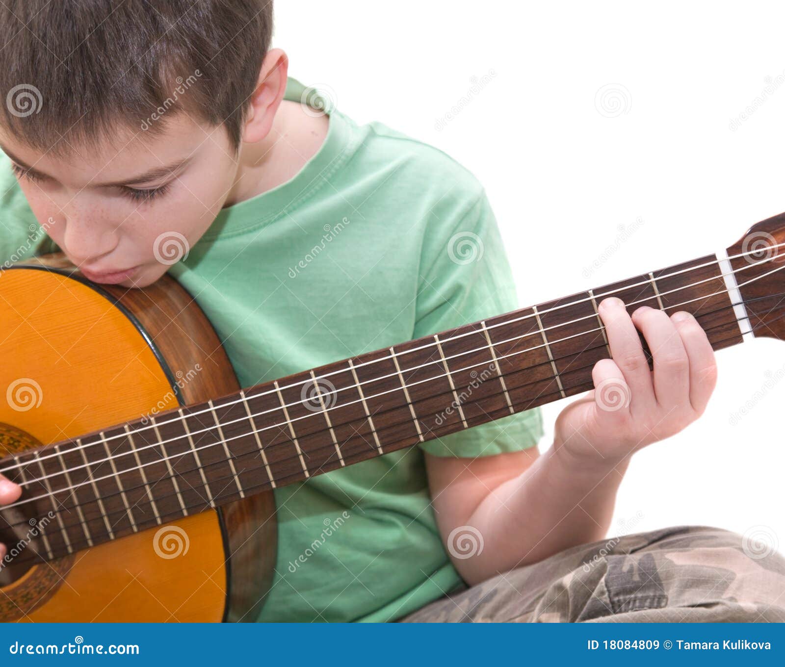 Guitar practice stock image. Image of bored, composition 18084809