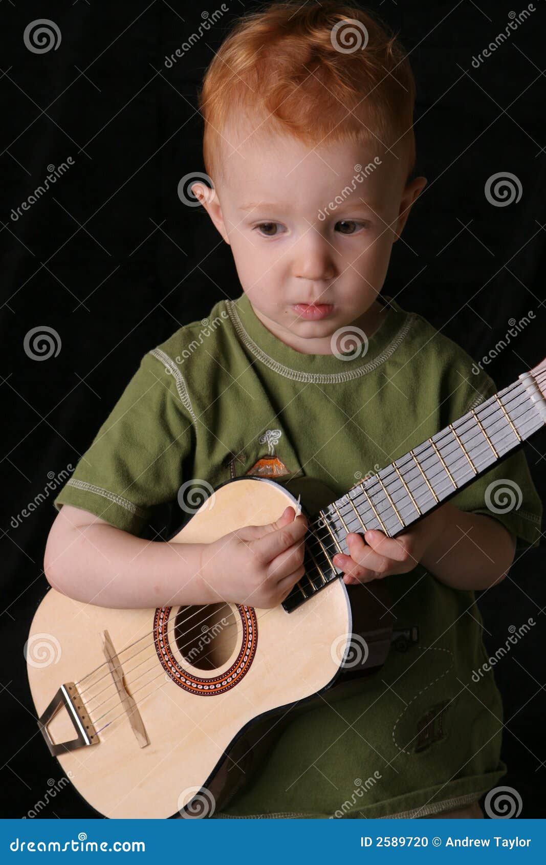 Guitar toddler close stock photo. Image of play, cute - 2589720