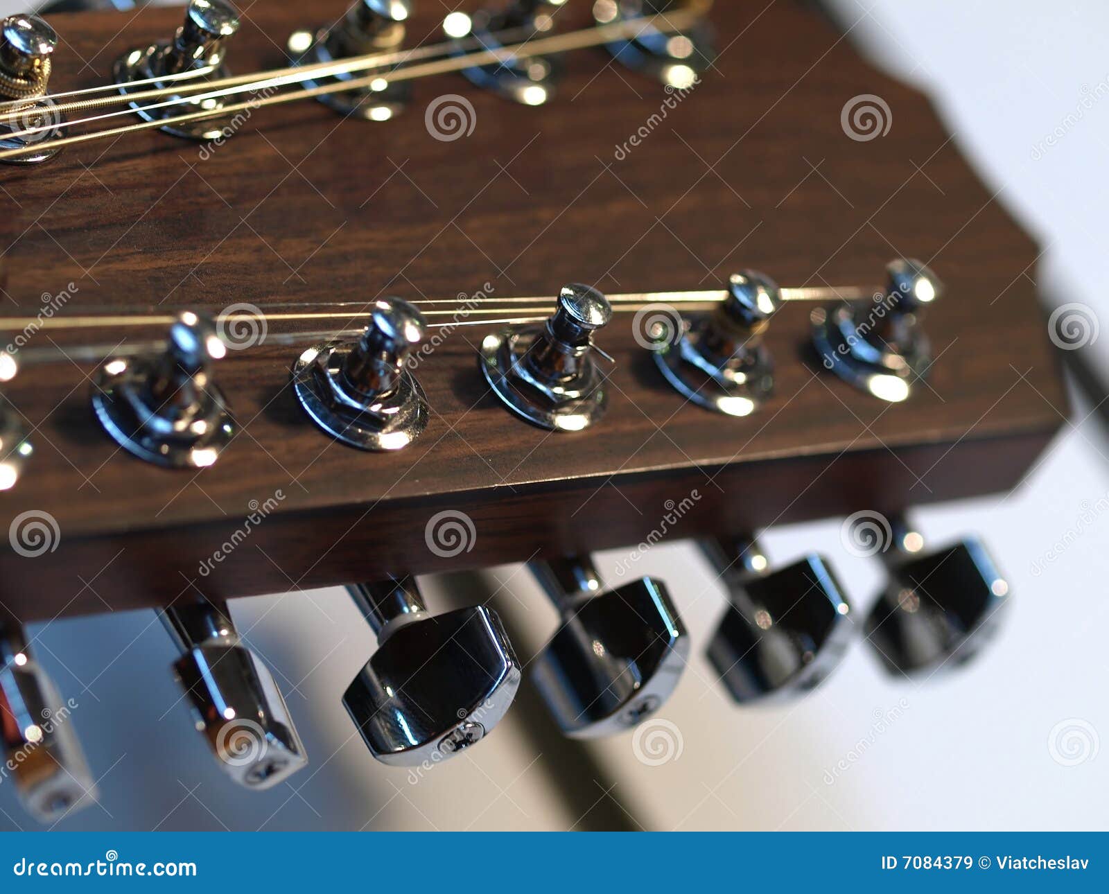 Guitar tuning pegs stock image. Image of guitar, tune 7084379