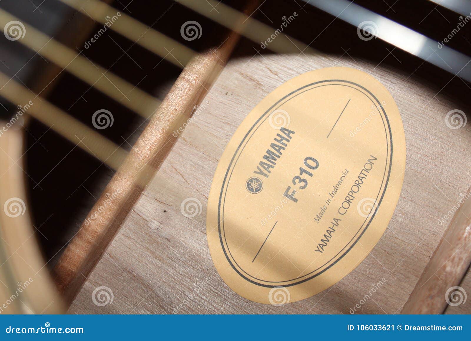 Guitar Yamaha F310 stock image. Image of famous, made - 106033621