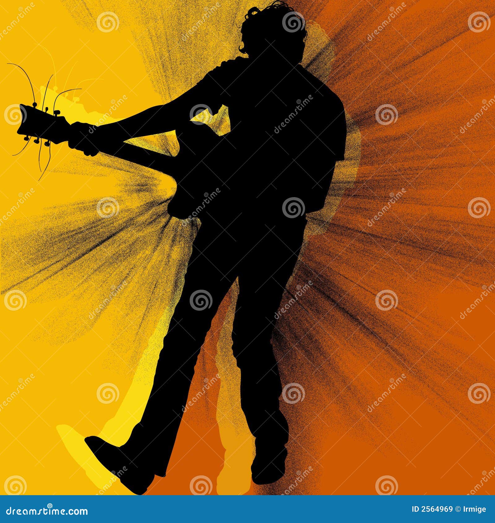 Download Fnaf Security Breach Background Silhouette Of A Guitarist