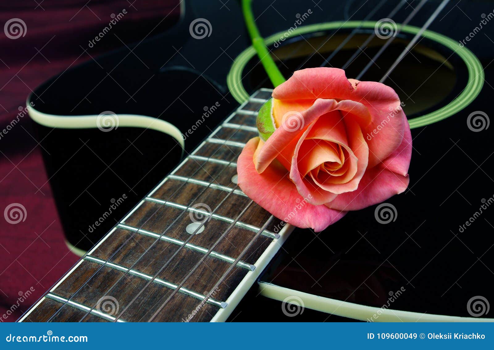 Guitarra Acústica Color De Rosa Y Negra Hermosa Símbolos Del Amor Imagen de archivo - Imagen de trastes, flor: 109600049 Guitarra Acústica Color De Rosa Y Negra Hermosa Símbolos Del Amor Imagen de archivo - Imagen de trastes, flor: 109600049