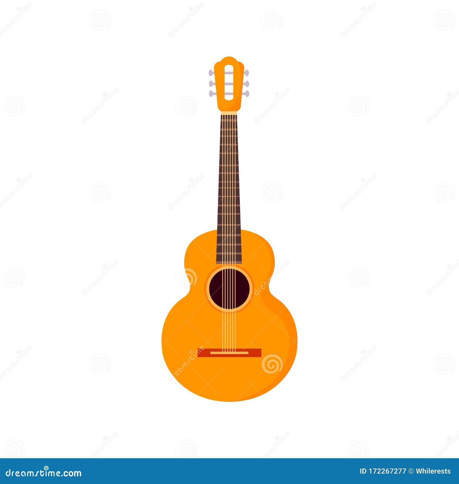 Guitarra Eléctrica De Cuerda Aislada En Fondo Blanco Instrumentos Musicales  De Dibujos Animados De Estilo Plano Guitar Lindo Icon Ilustración del  Vector - Ilustración de funcionamiento, guitarra: 172267277