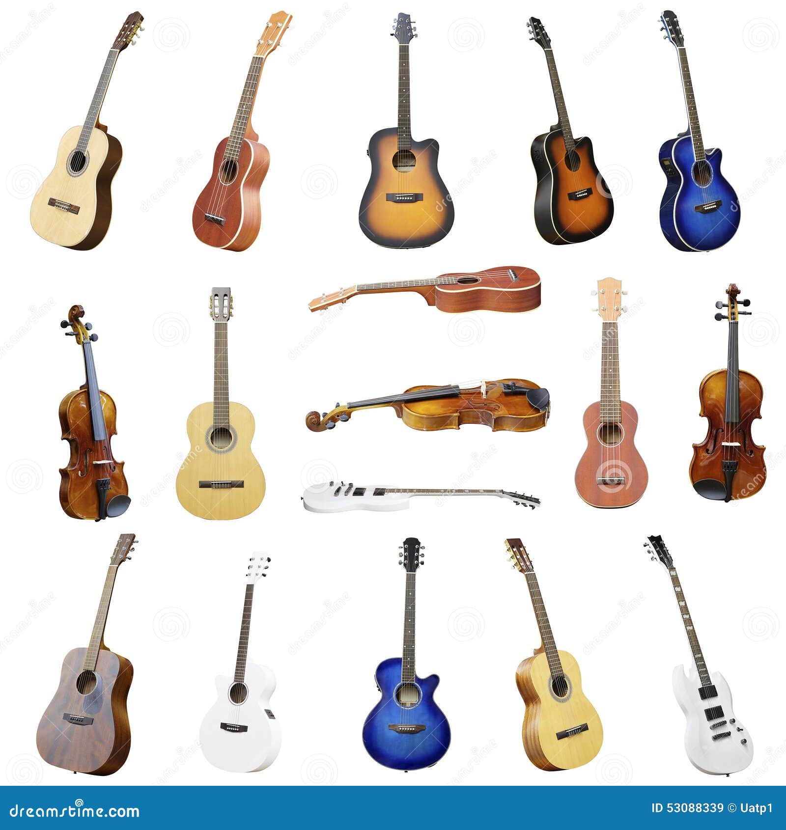 Guitars and violins stock image. Image of string, elegance 53088339
