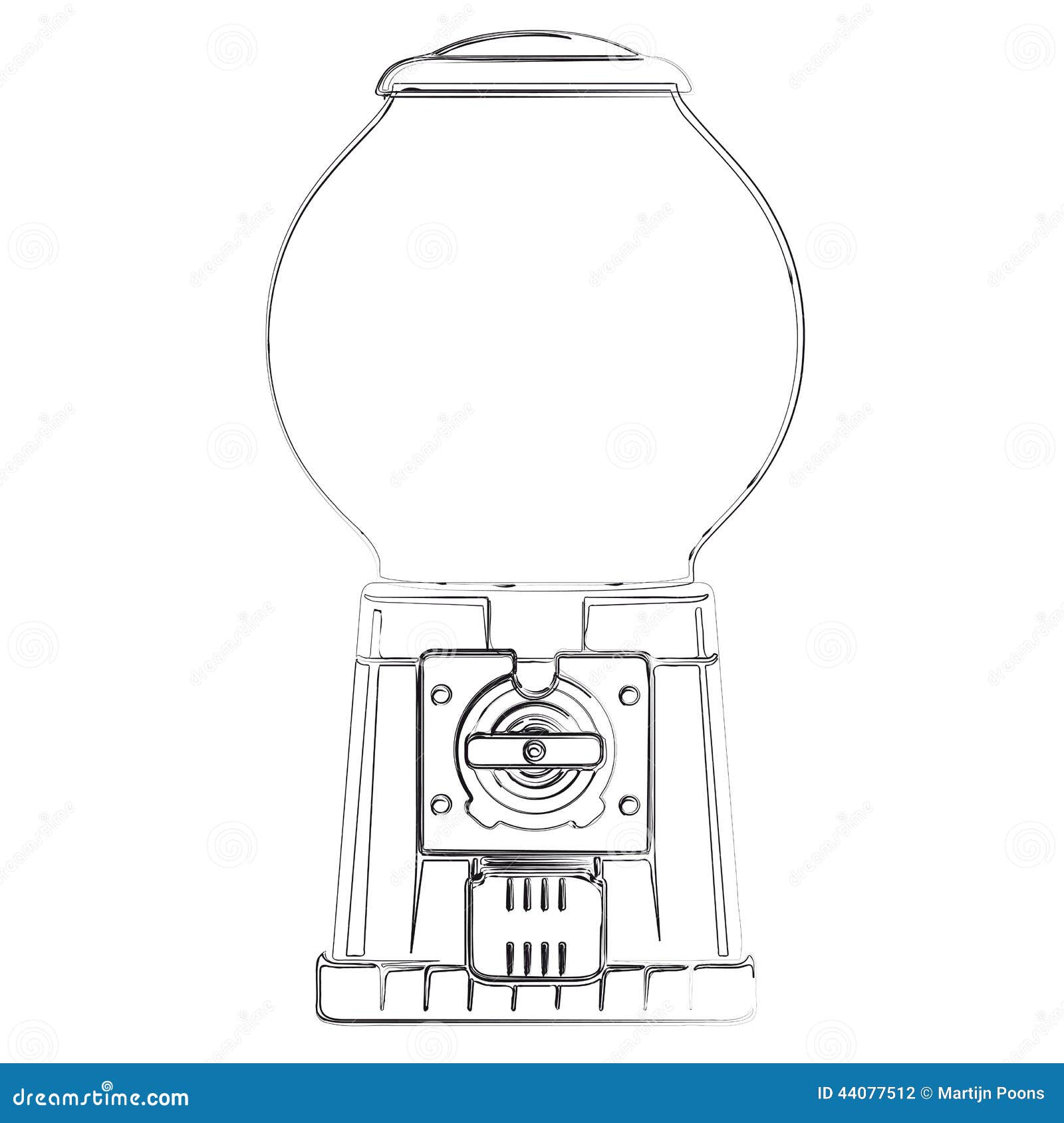 Gum Ball Vending Machine Stock Vector - Image: 44077512