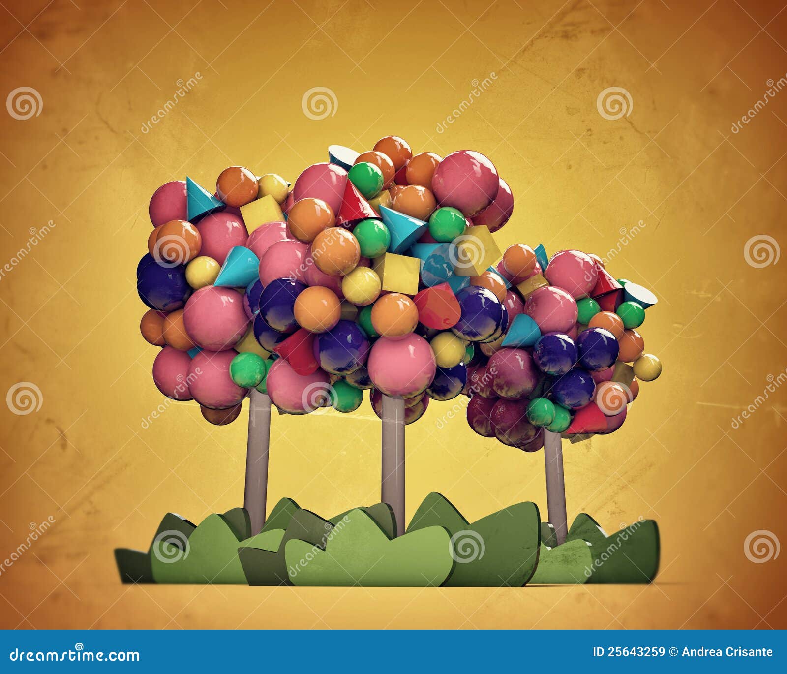 Gumballs trees stock image. Image of candy, bubblegum 25643259