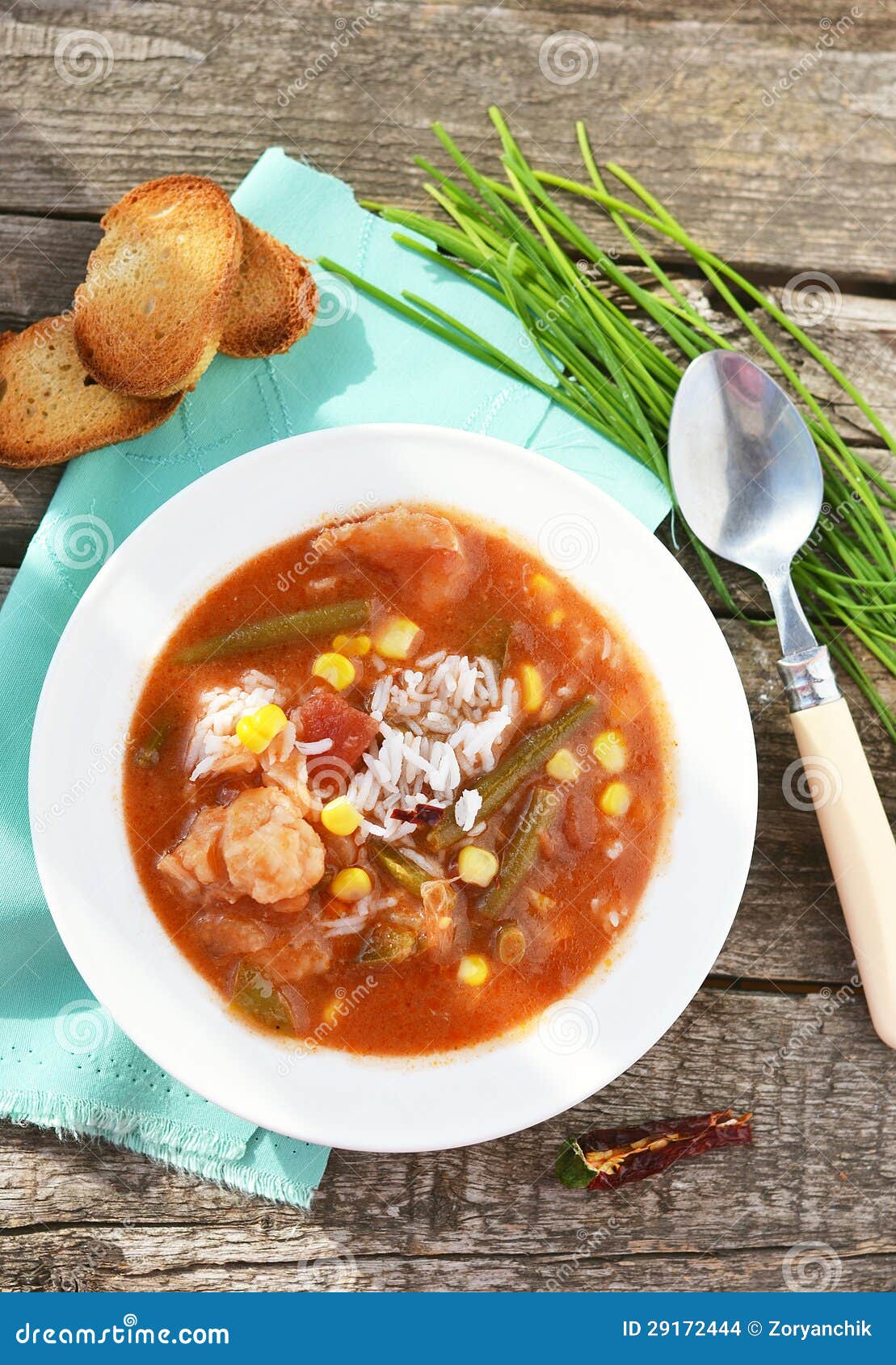 Gumbo soup stock photo. Image of cooked, crackers, meal 29172444