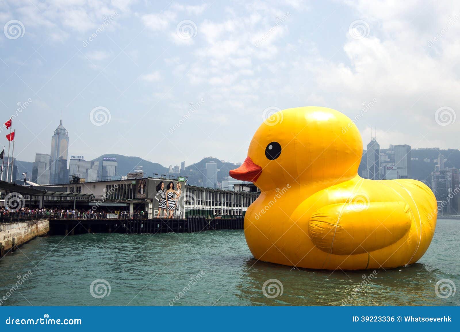 Gummi-Duck Project, Hong Kong Redaktionelles Foto - Bild von gelb, ente