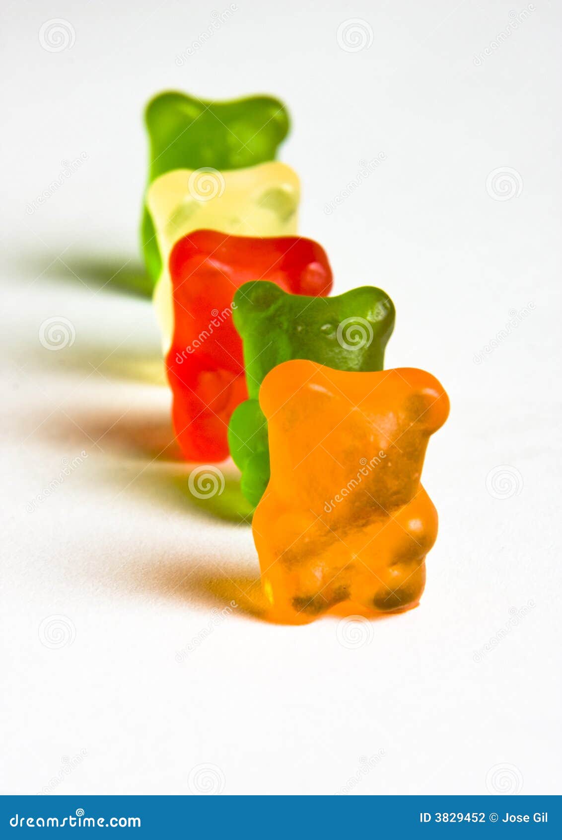 Gummy Bear Row 1 editorial photography. Image of junk 3829452