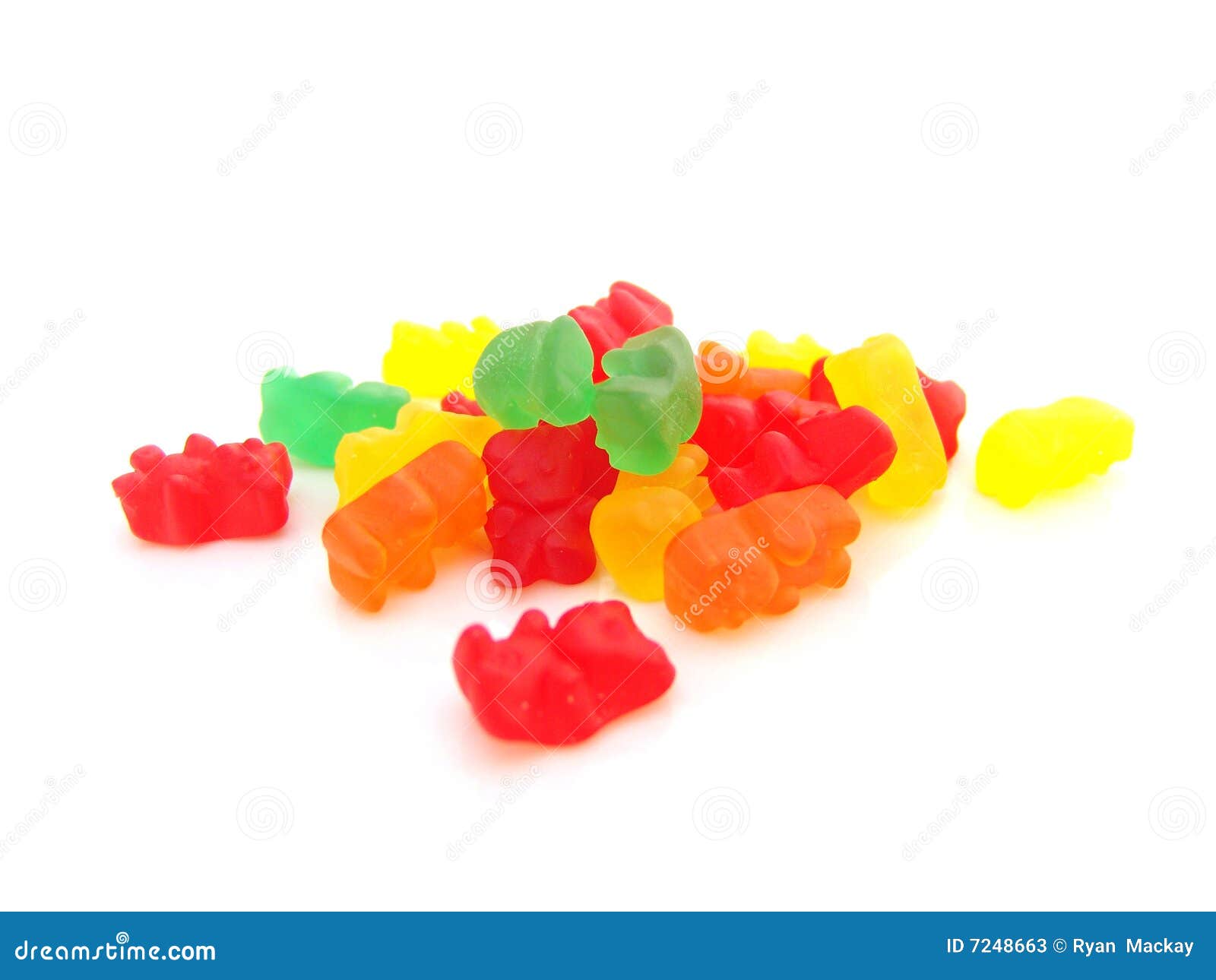 Gummy bears editorial stock photo. Image of food, isolated 7248663