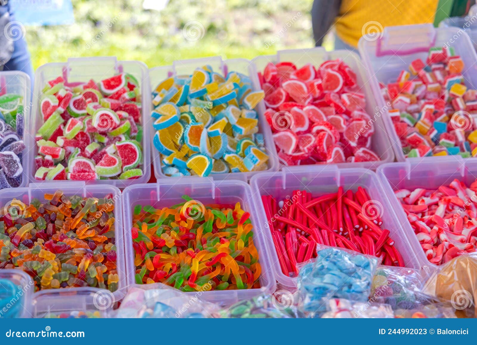 Gummy Candies Bulk stock image. Image of sugary, worms 244992023