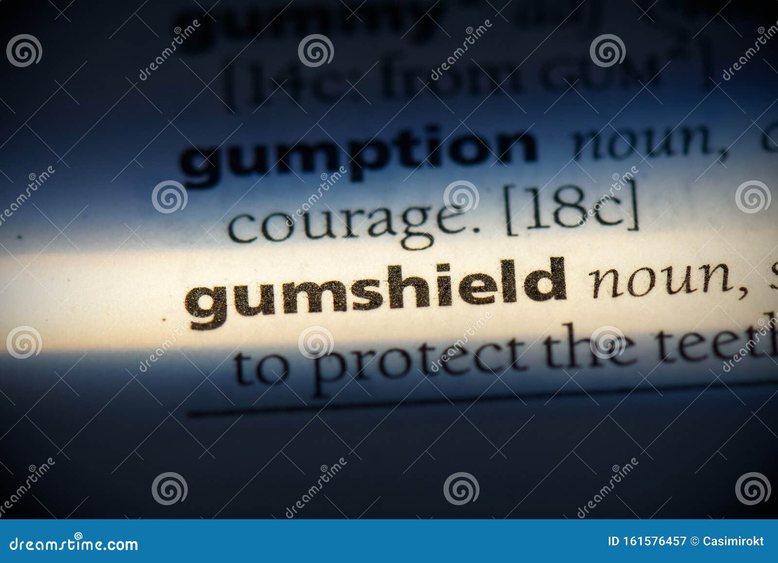 Gumshield stock image. Image of book, isolated, concept 161576457